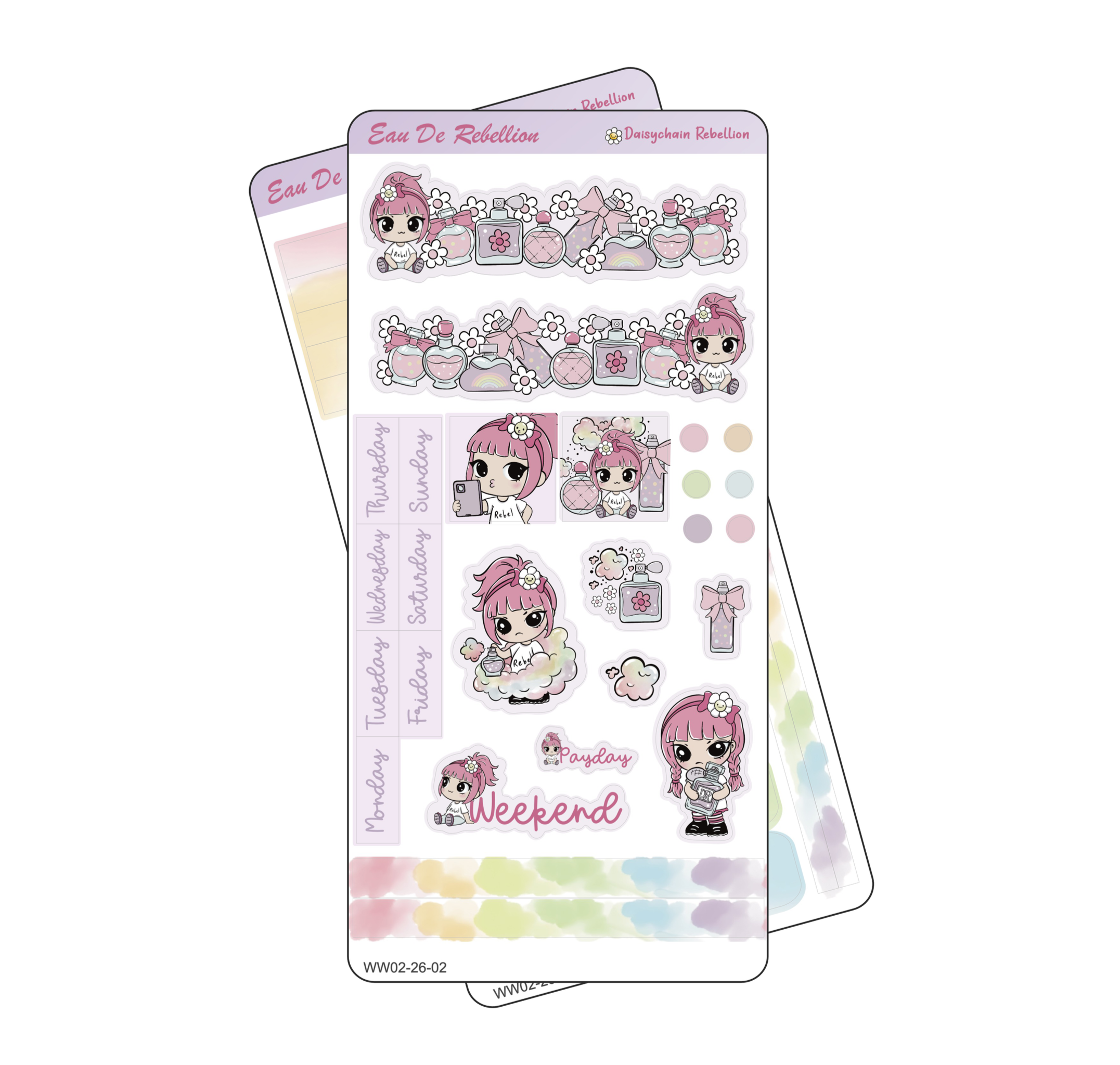 Eau De Rebellion WEEKS Weekly Sticker Kit