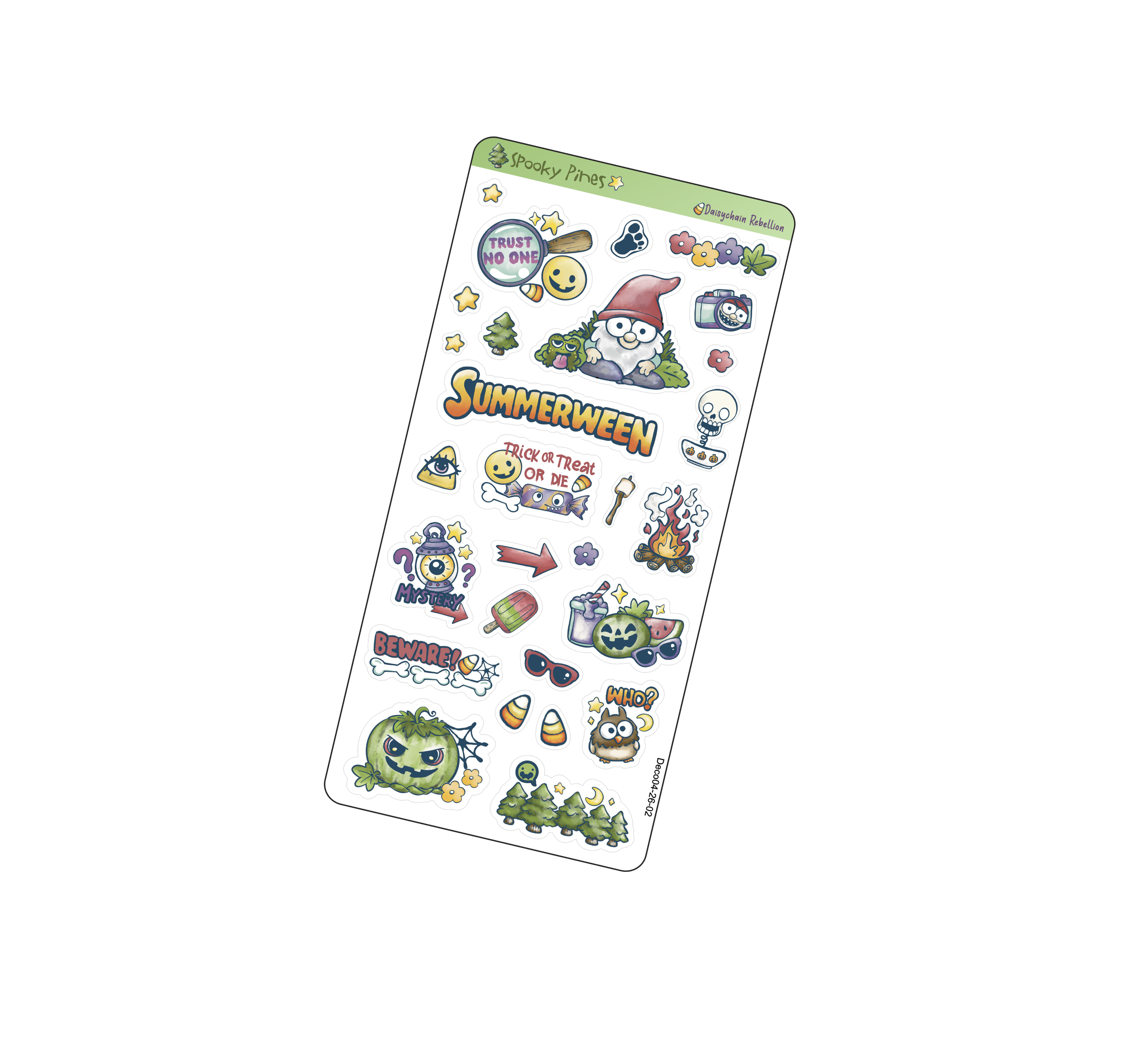 Spooky Pines Journaling Deco Sticker Kit