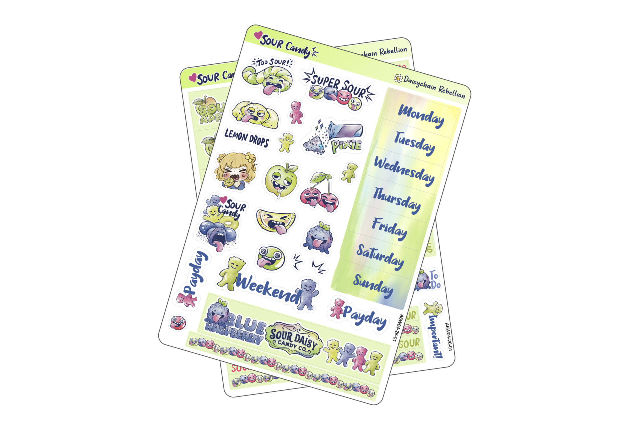 Sour Candy Petite (A6) Weekly Planner Sticker Kit