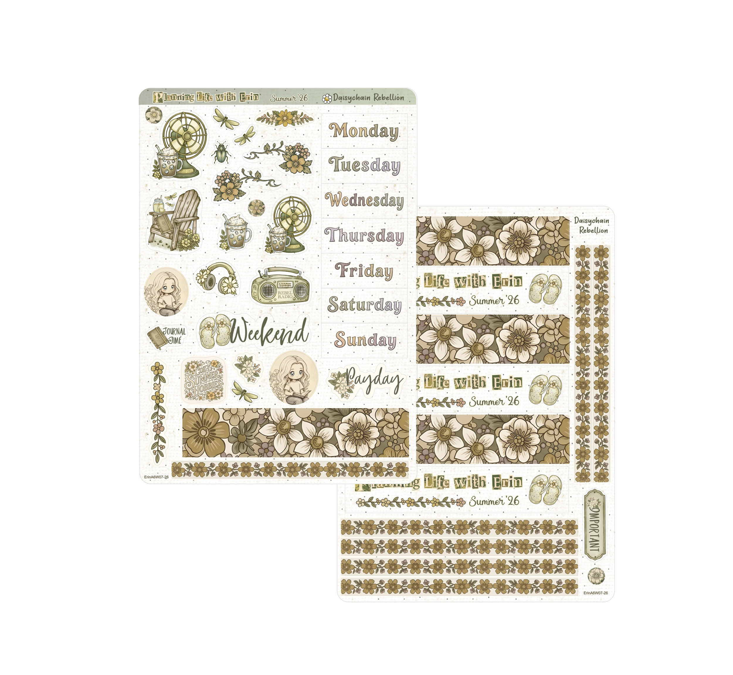 PLWE Cozy Summer Petite (A6) Weekly