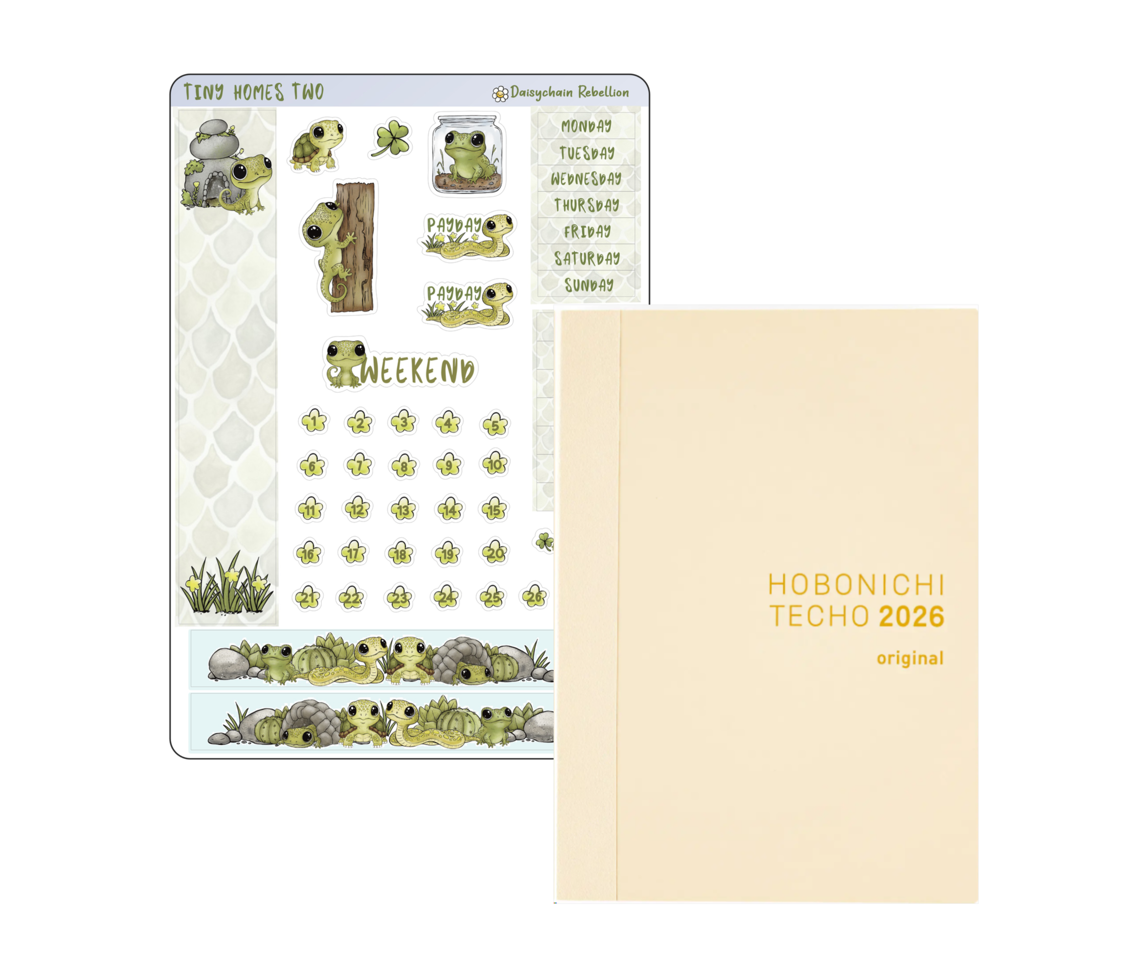 Tiny Homes Two Petite (A6) Monthly Sticker Kit