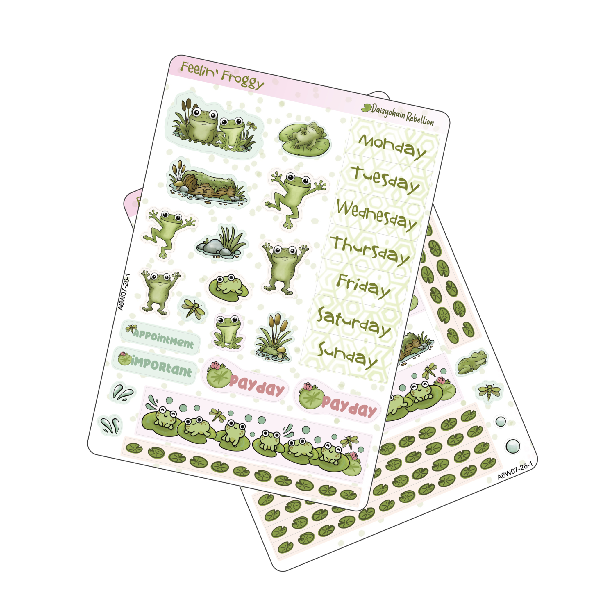 Feelin' Froggy Petite A6 Weekly