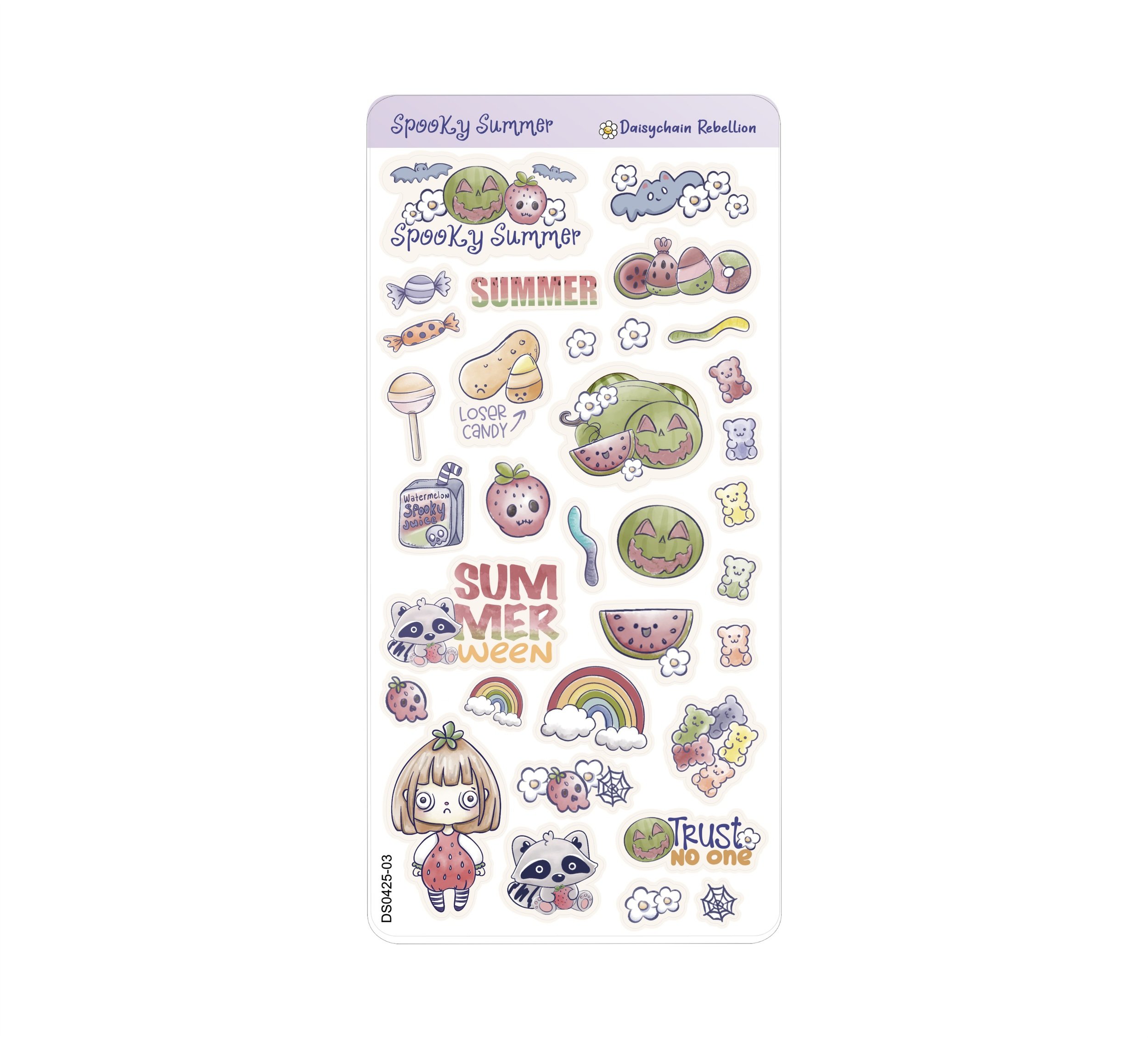 Spooky Summer Deco Sticker Sheet
