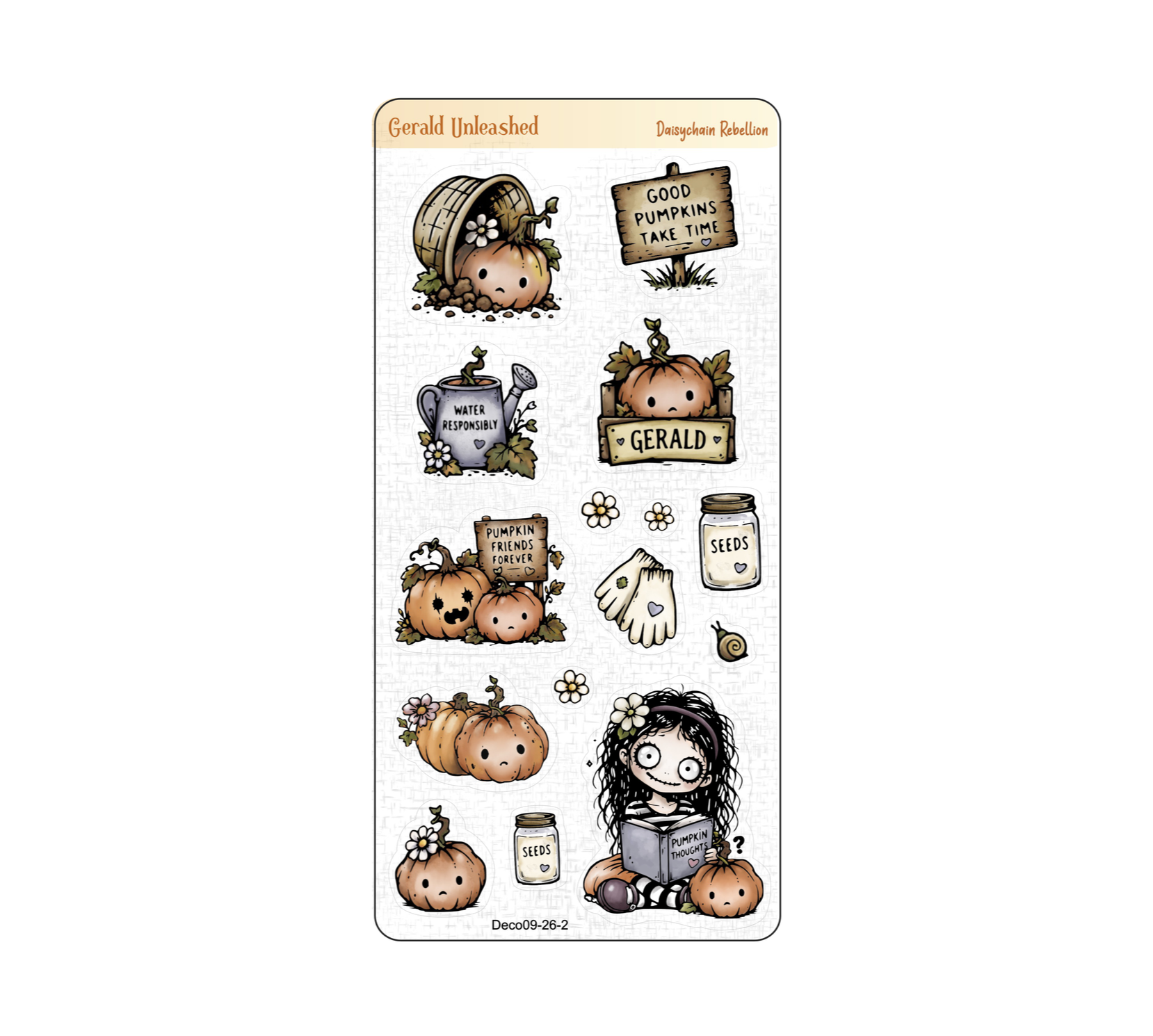 Gerald Unleashed Journaling Deco Sticker Sheet