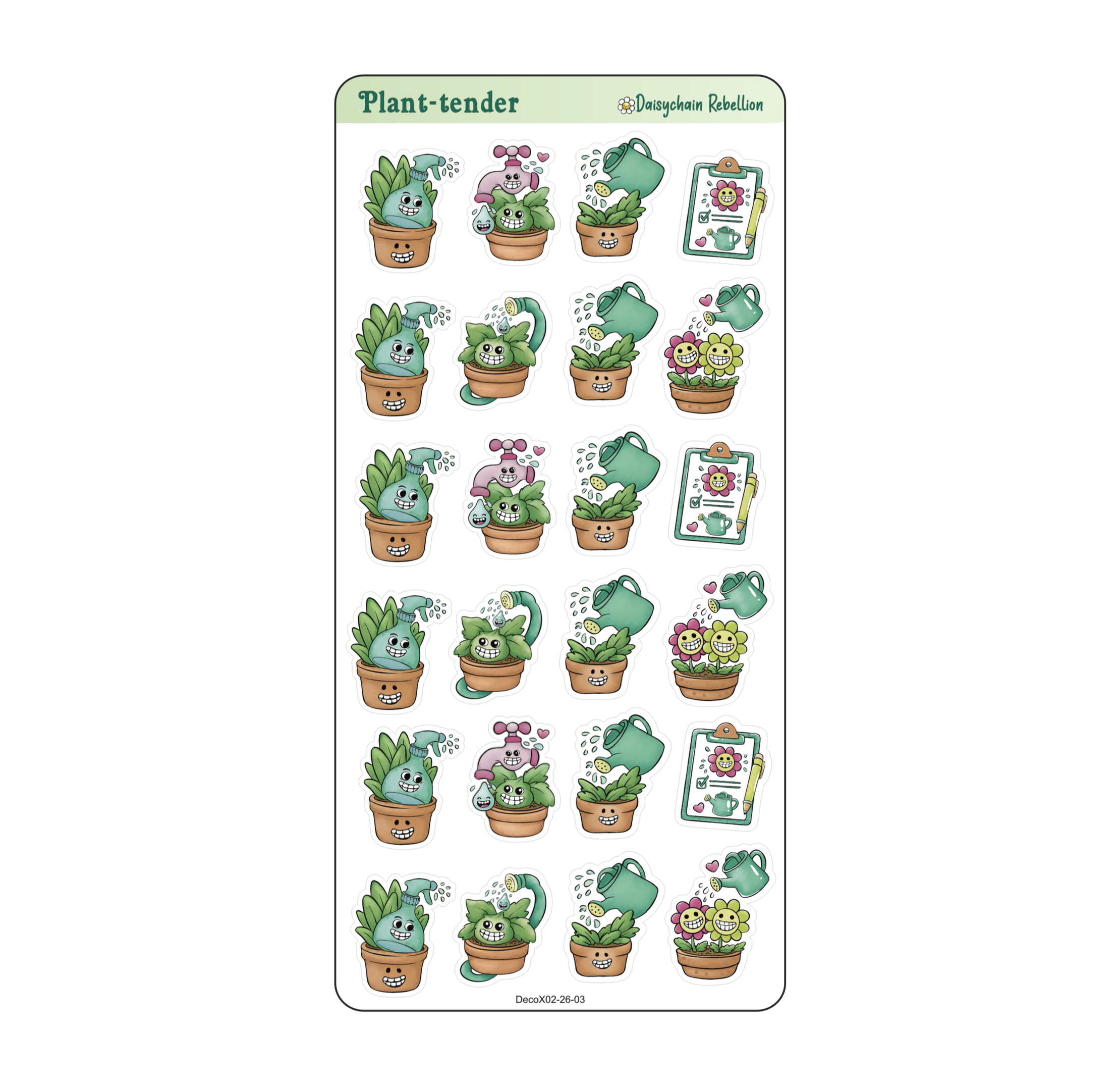 Plant Tender Deco Sticker Sheet