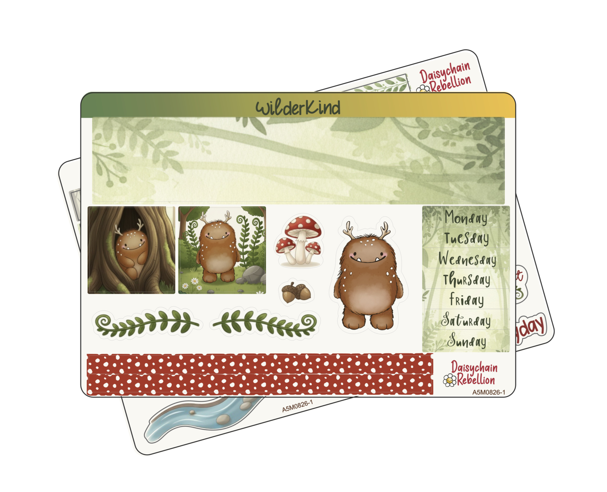 Wilderkind A5 Monthly Planner Sticker Kit