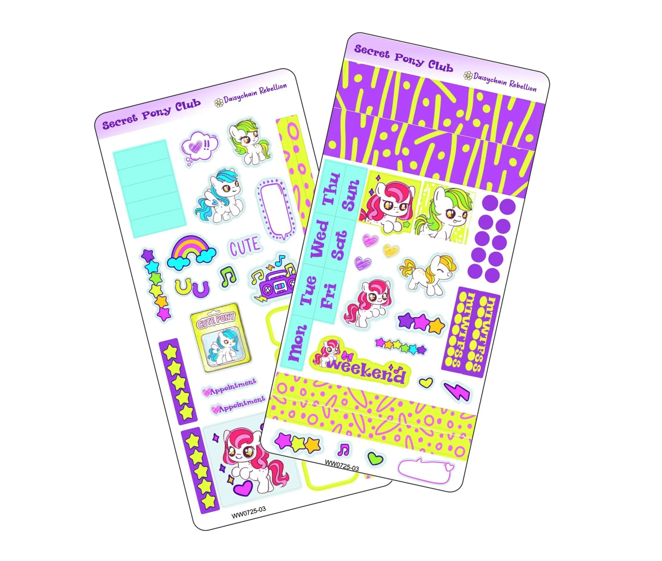 Neon Ponies WEEKS Weekly