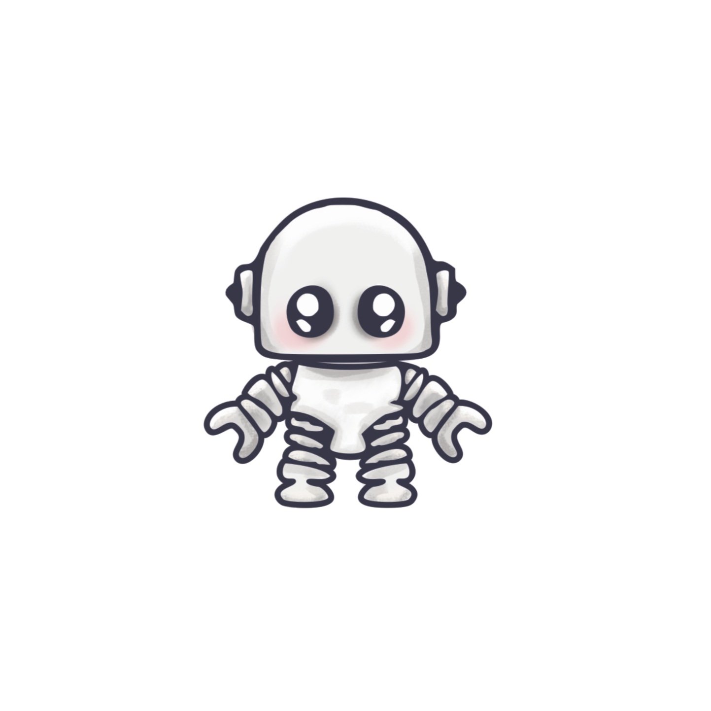 a robot on a white background