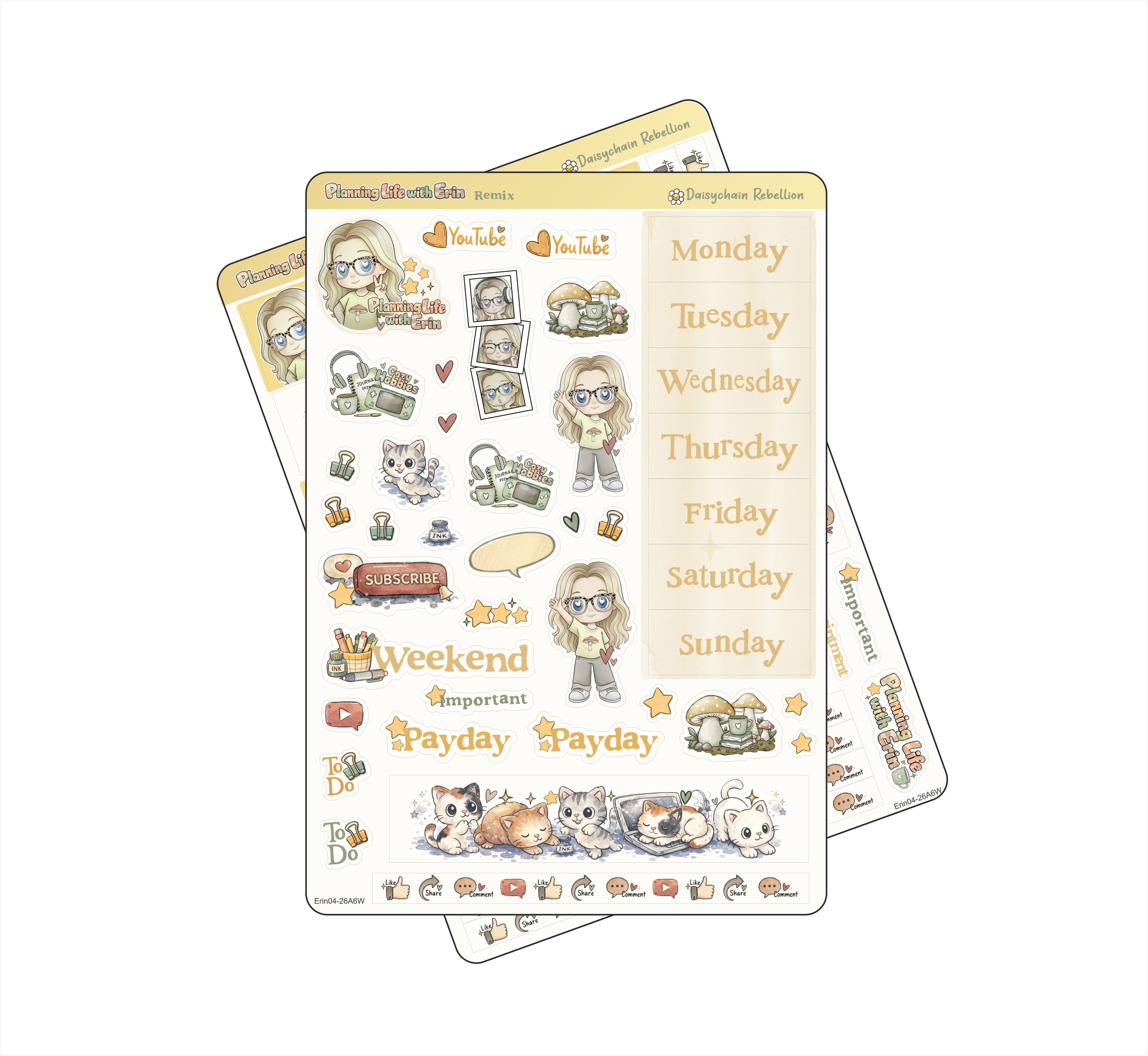 Planning Life with Erin REMIX Petite (A6) Weekly Planner Sticker Kit