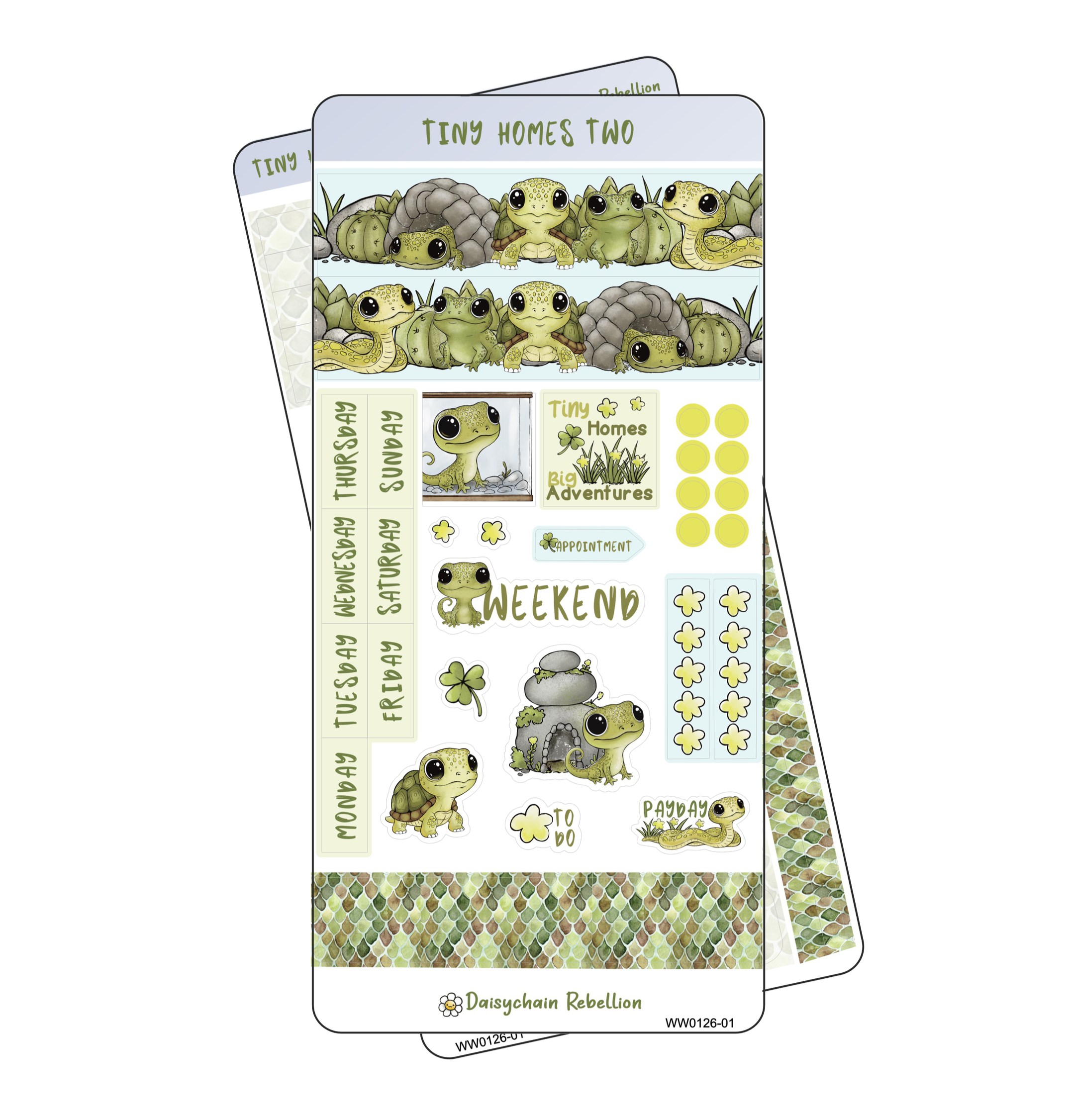 Tiny Homes Two WEEKS Weekly Sticker Kit