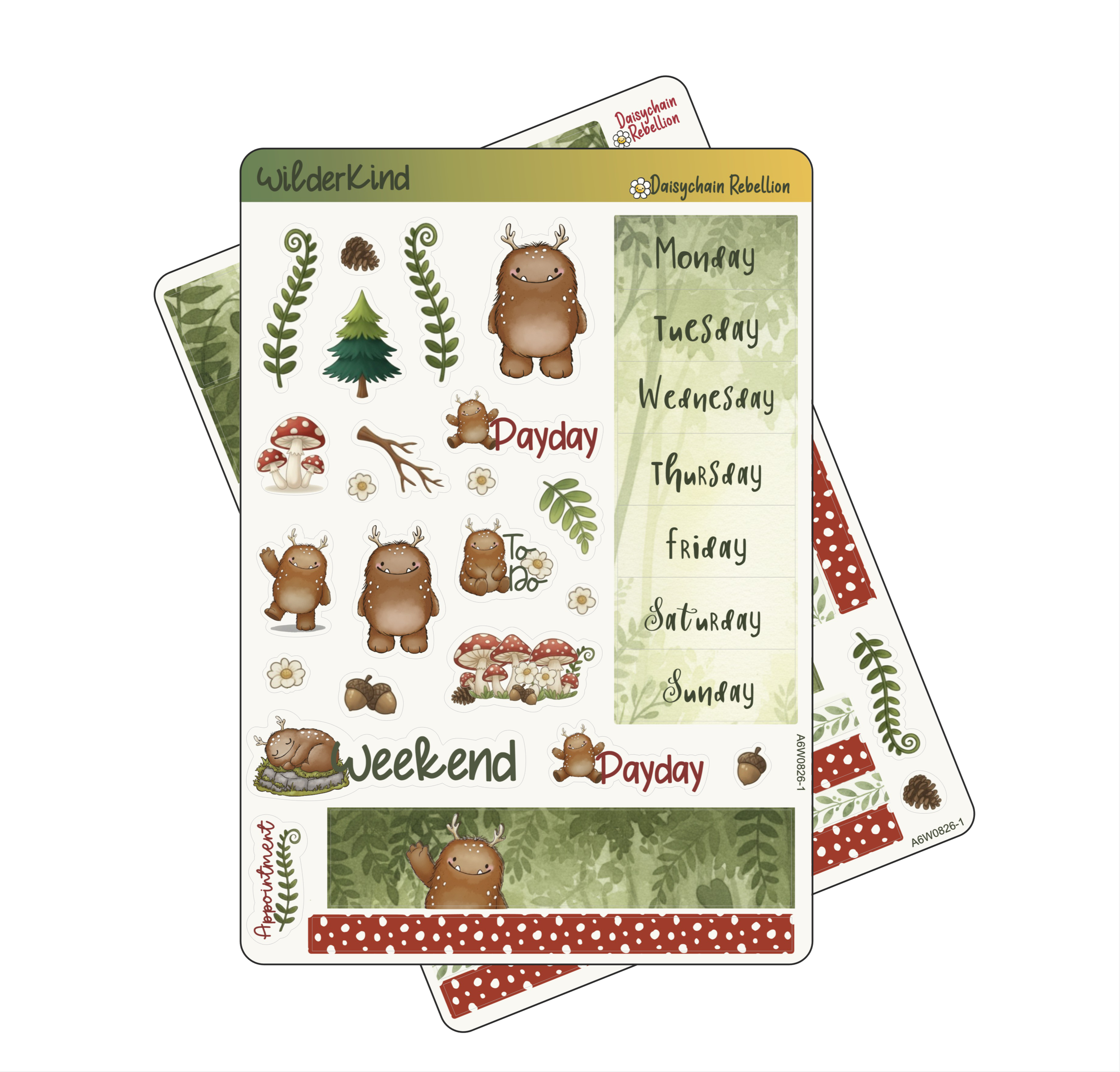 Wilderkind Petite (A6) Weekly Planner Sticker Kit