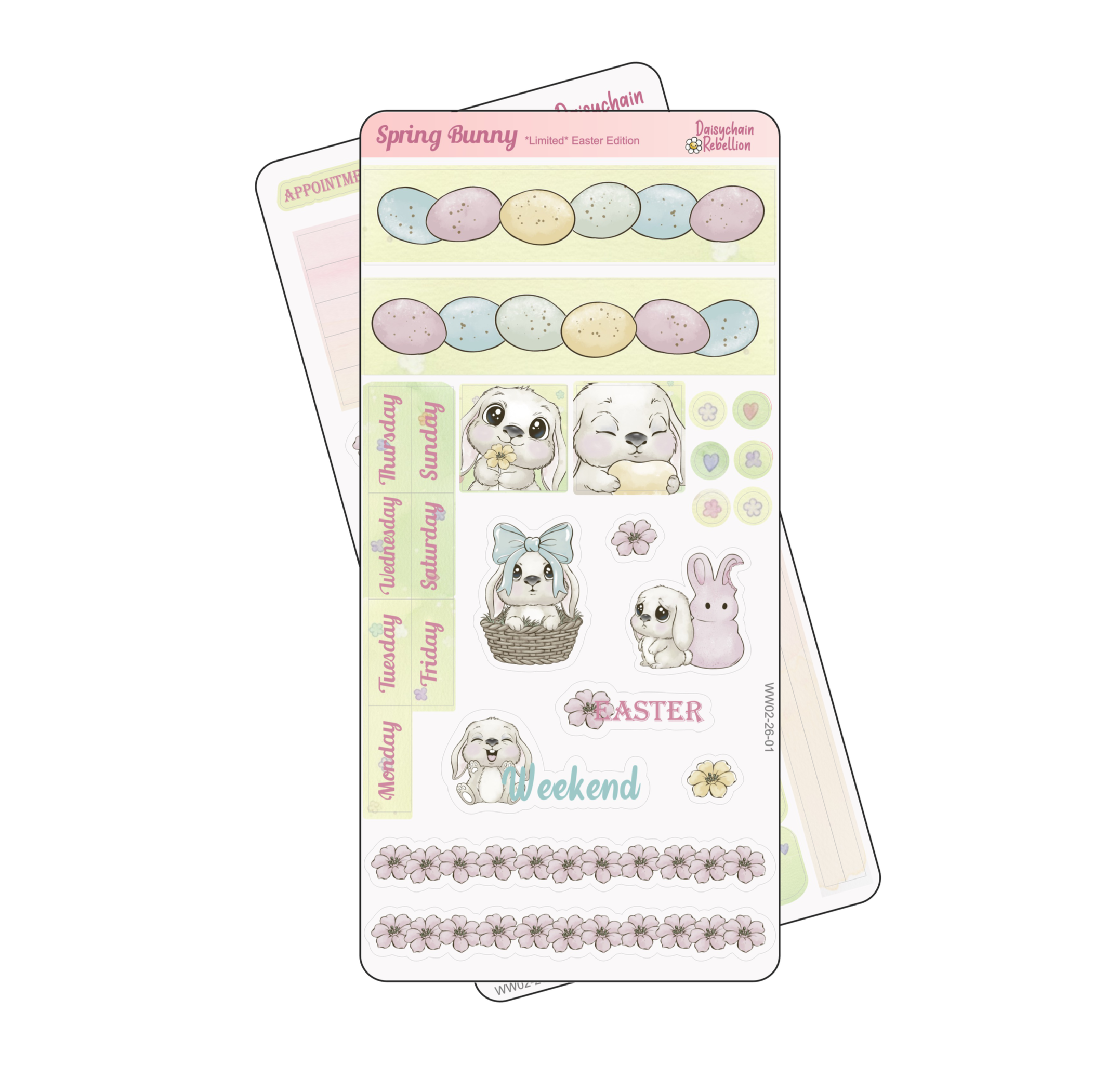 Spring Bunny *Easter Edition* WEEKS Weekly Sticker Kit