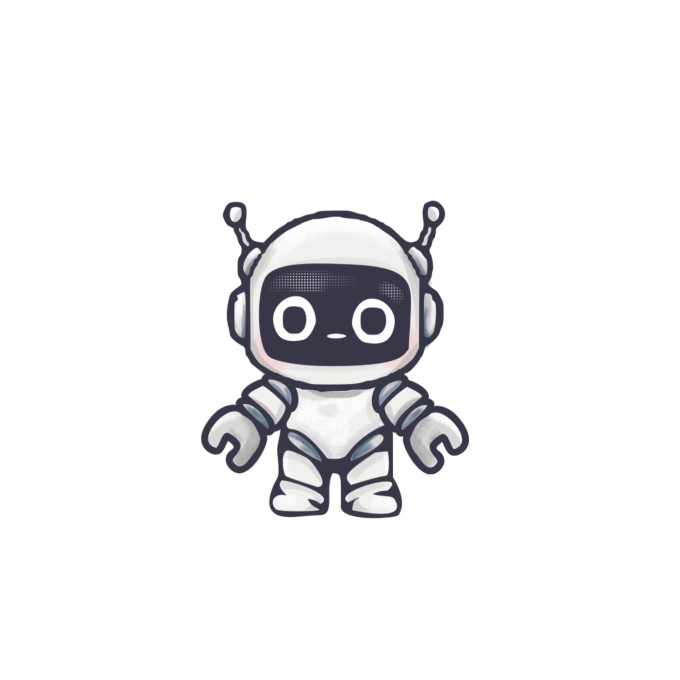 a robot on a white background