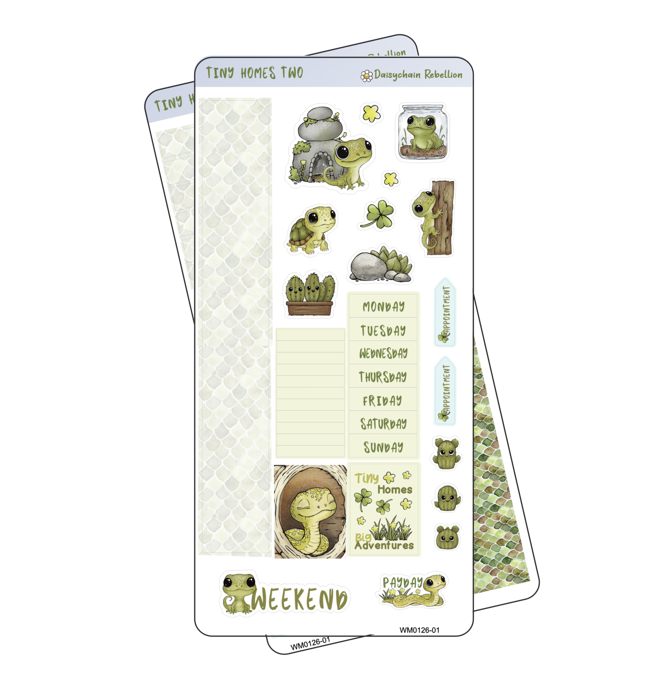 Tiny Homes Two WEEKS Monthly Sticker Kit
