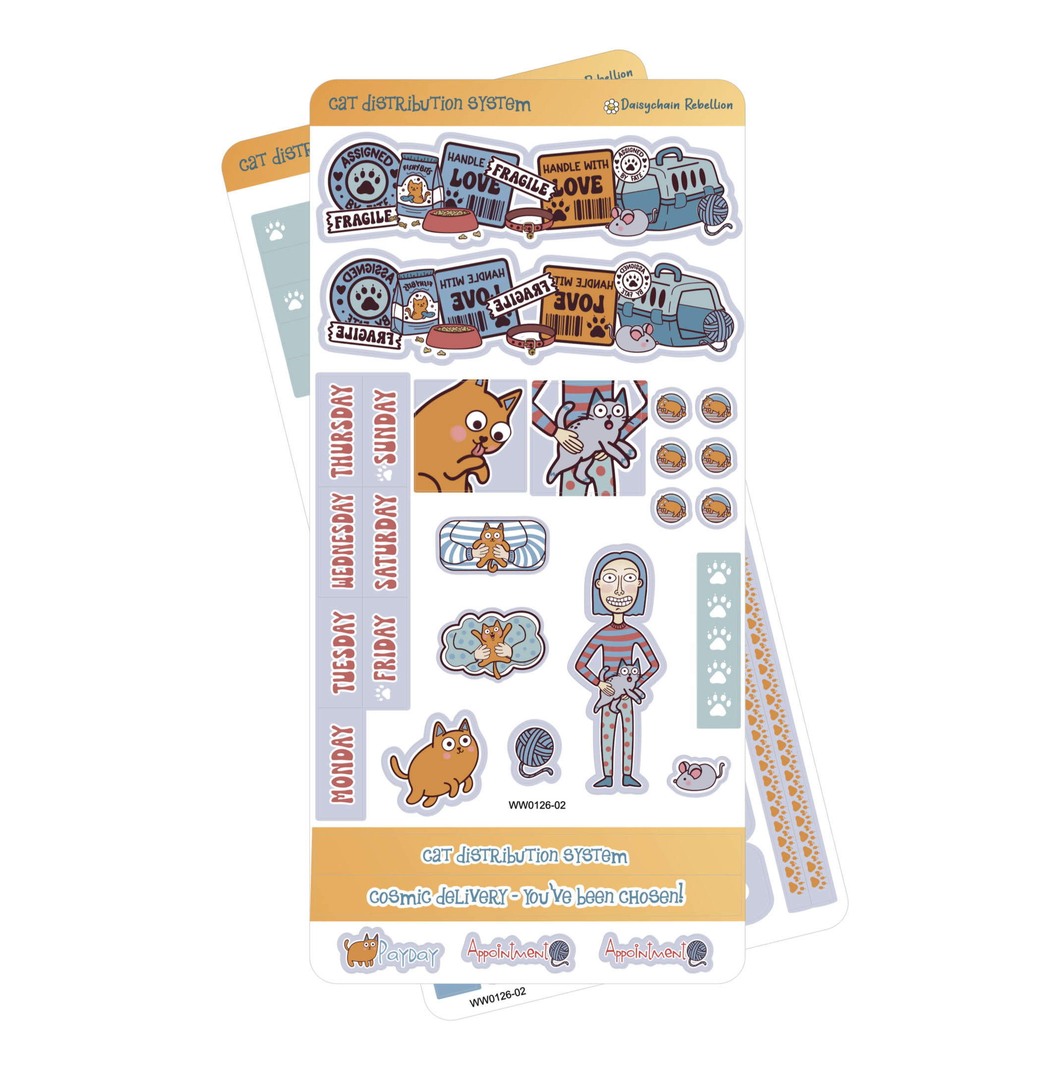Cat Distribution System WEEKS Weekly Sticker Kit