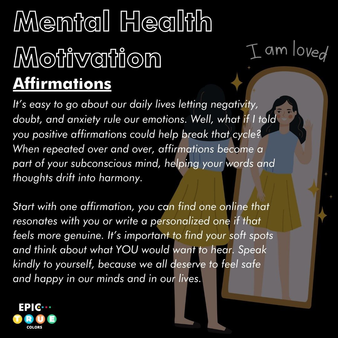 There are many different ways to add affirmations into your life, but the simplest way is when you hear that voice of doubt, flip it into something positive!

😔 Negative: I am not good enough to achieve my dreams.

😊 Positive: I am capable of achie