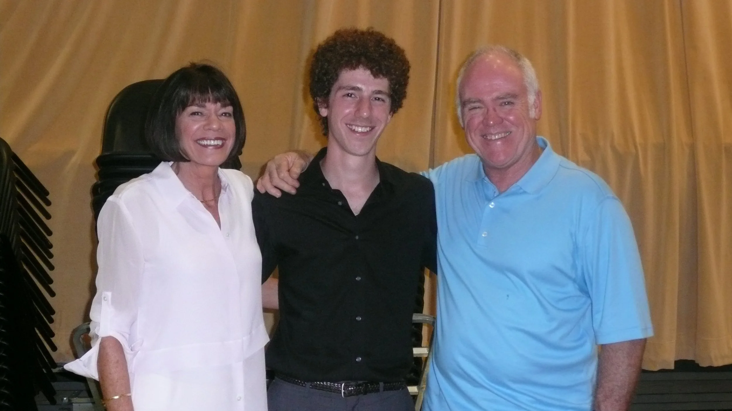 With my parents after the finals of the ECU guitar competition, 2015
