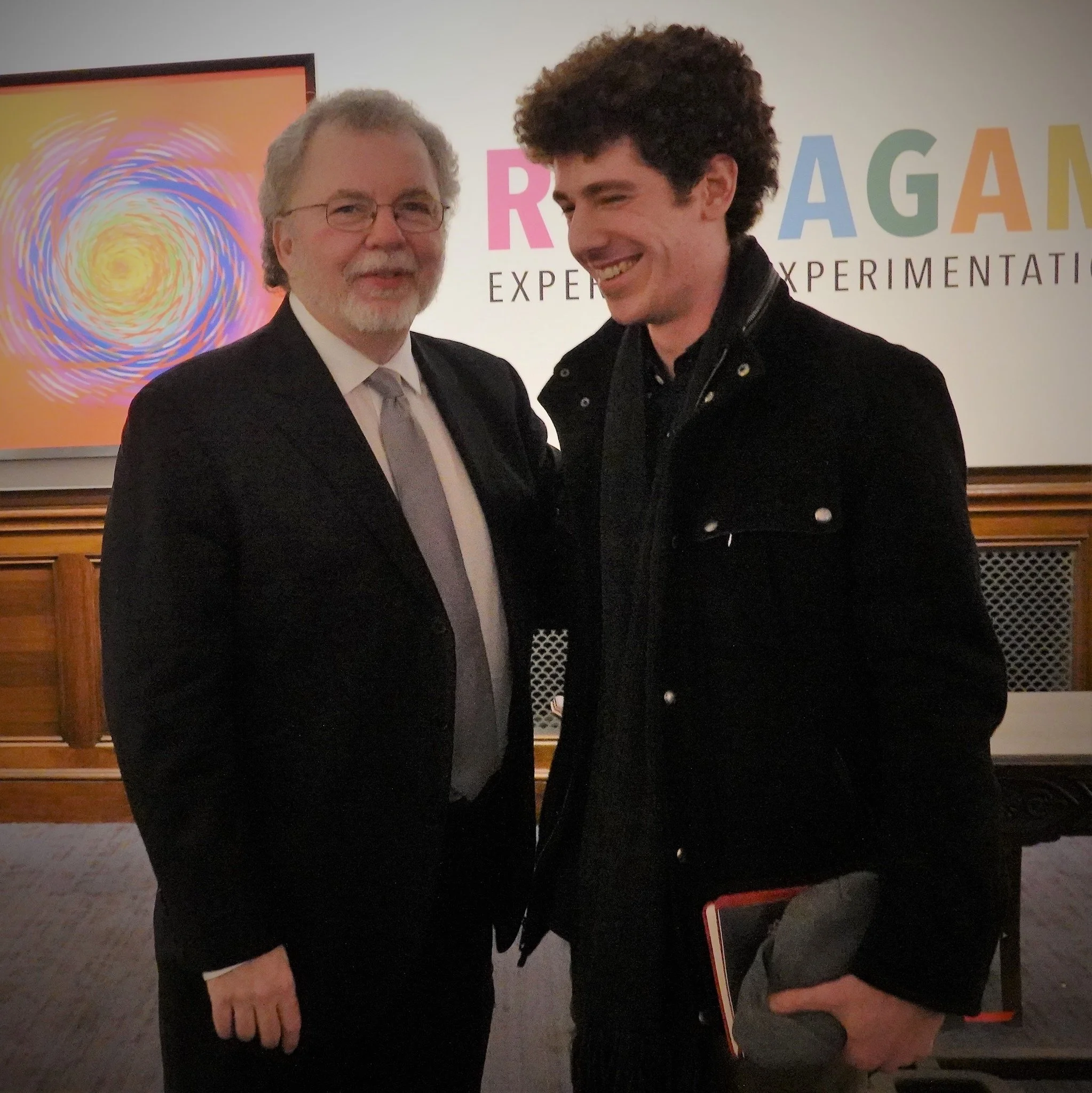 With Manuel Barrueco following his concert at the 92nd St Y, 2019
