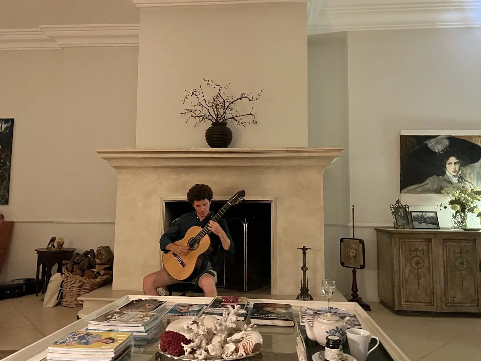 Performing for patrons in Cacares, Spain, 2022