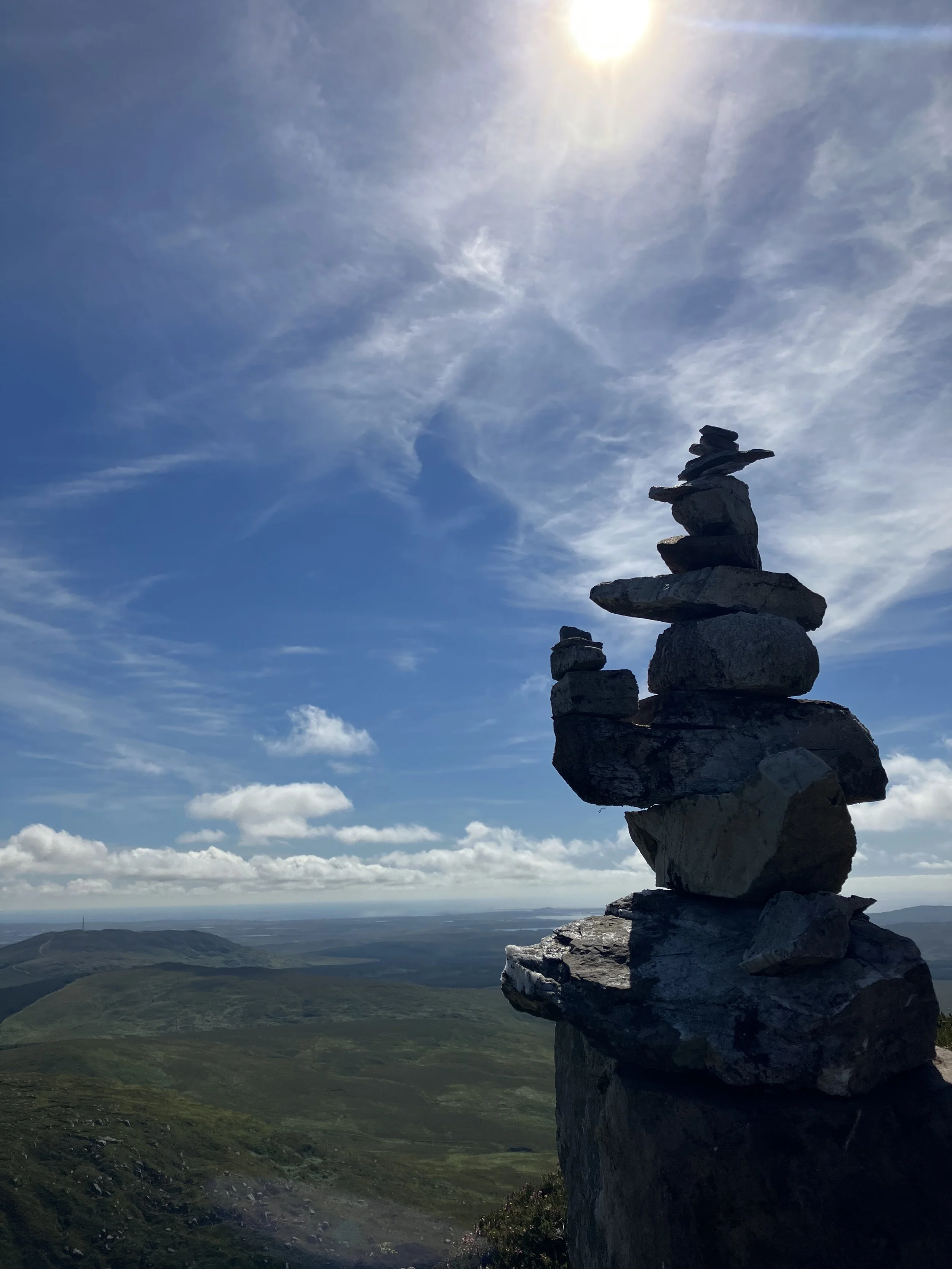 Irish cairn in Connemara