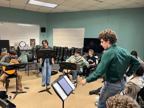 Working with the students at Weaver Academy of Performing Arts in Greensborro, NC