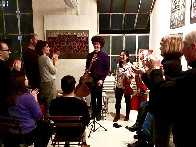 Groupmuse concert with violinist Johnna Wu, 2018
