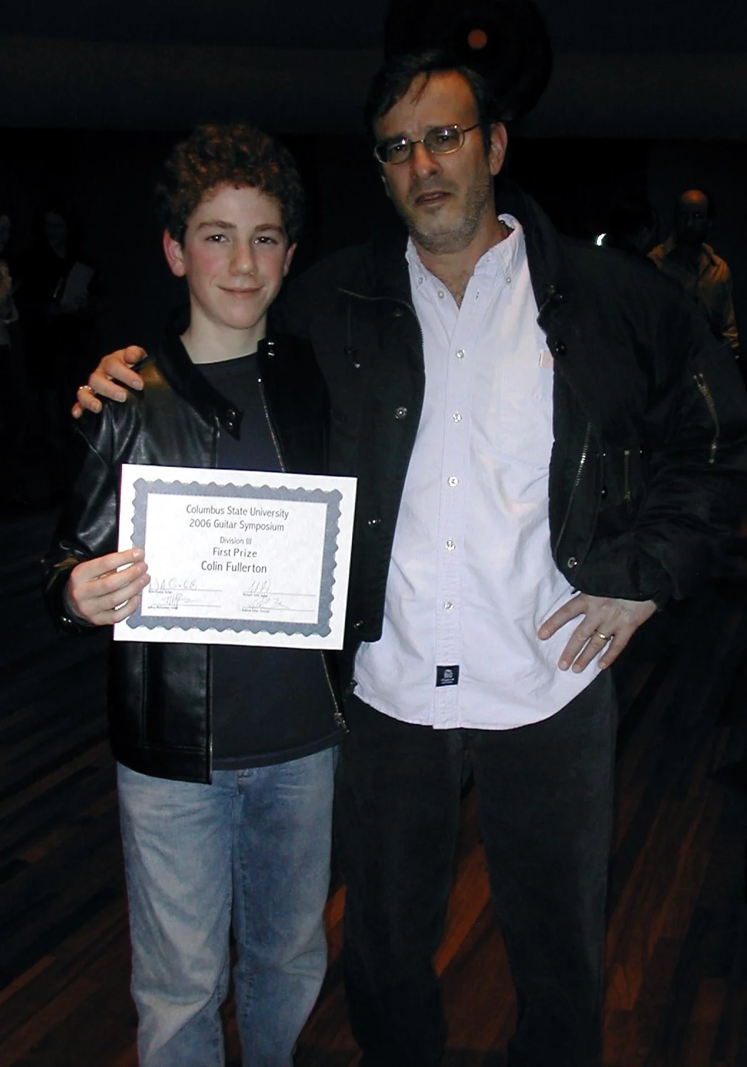 With Maestro Bruce Holzman following the CSU competition, 2006