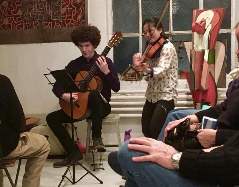 Groupmuse concert with violinist Johnna Wu, 2018