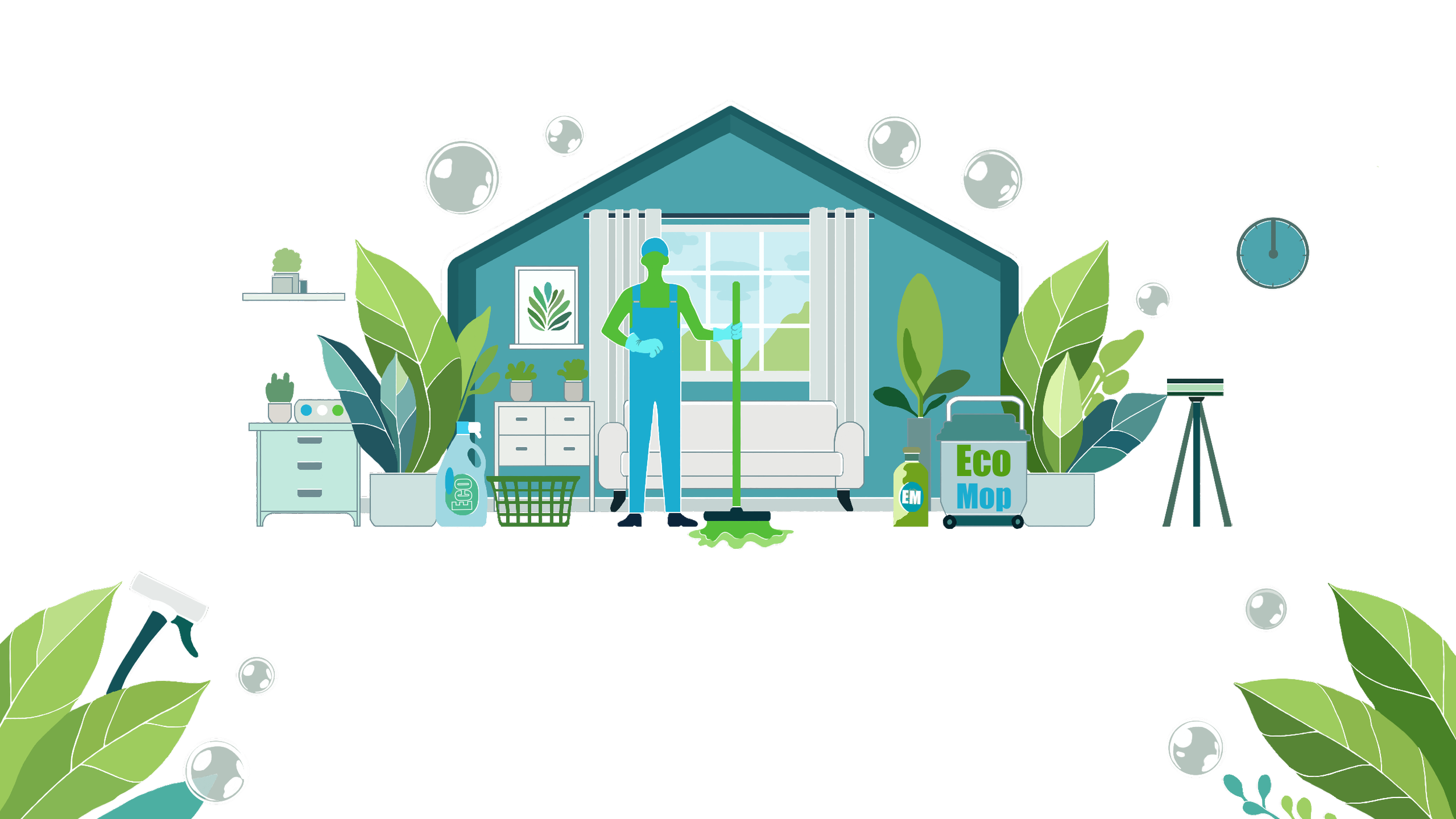 Eco Mop Cleaning Services logo