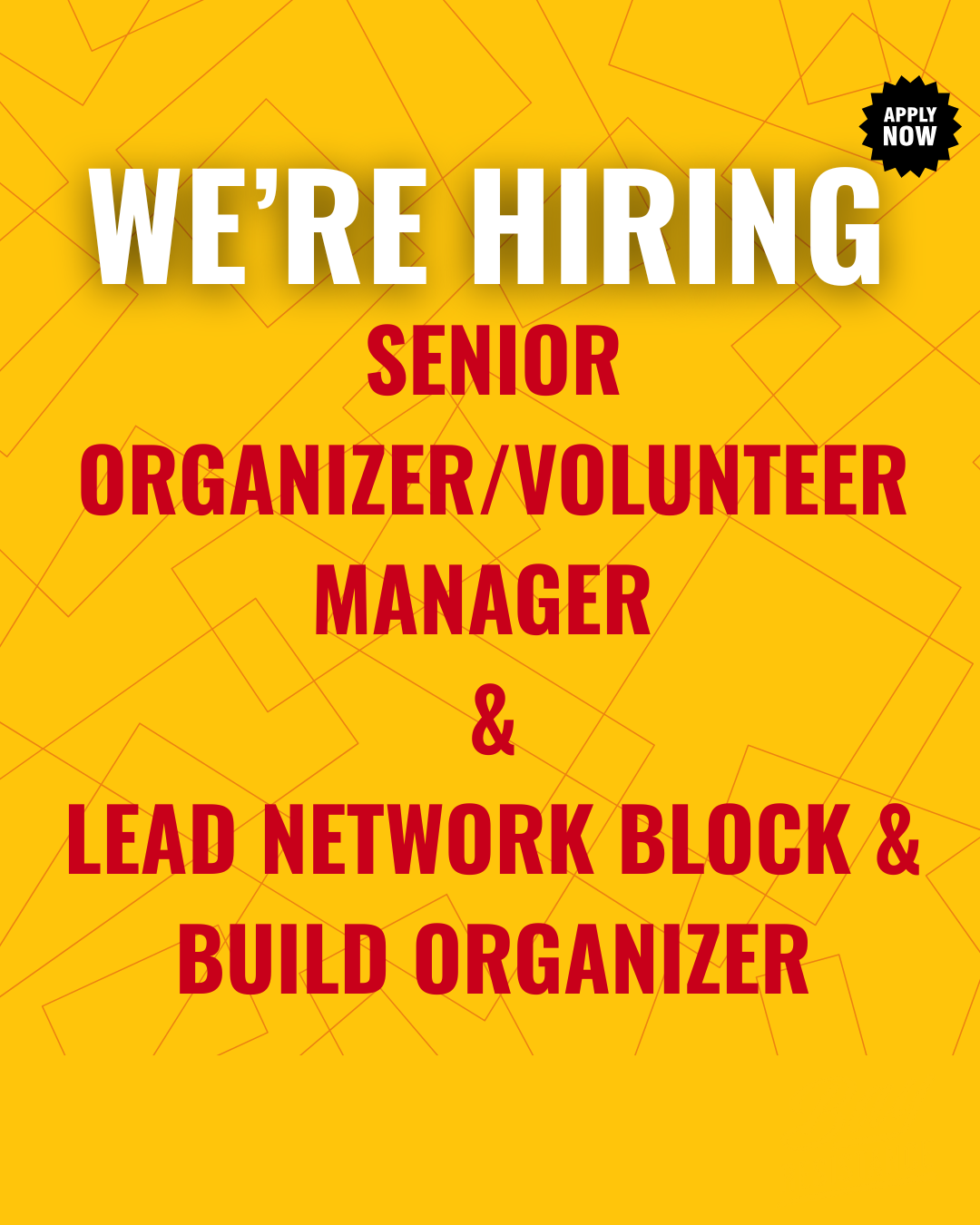 Bay Resistance Is Hiring 2 Positions!