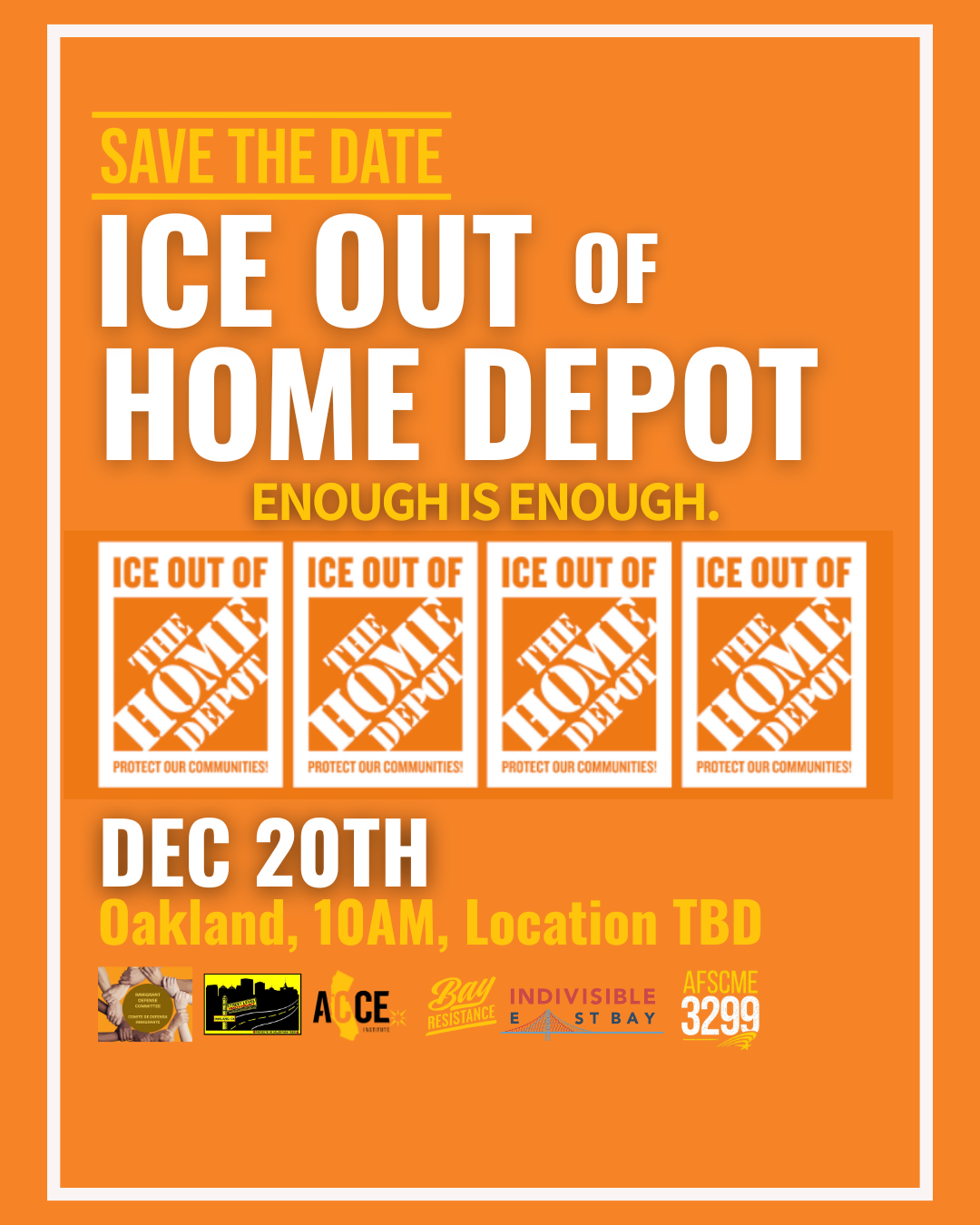 ICE out of Home Depot 