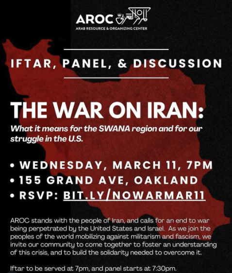 War on Iran, Regional Implications and Our Struggle in the US