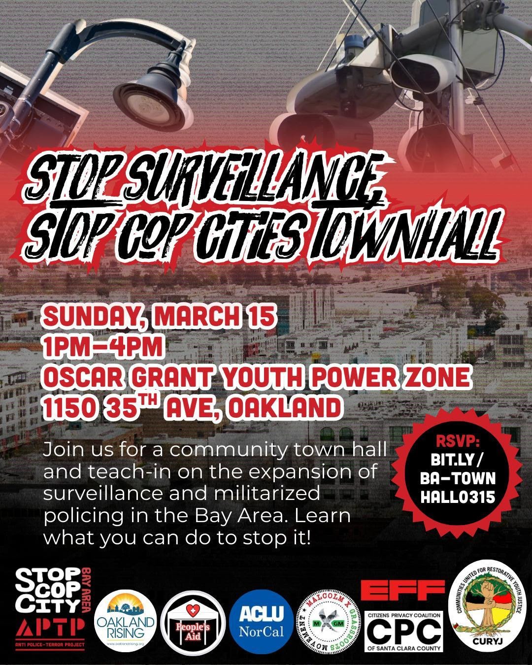 Stop Surveillance, Stop Cop Cities Townhall