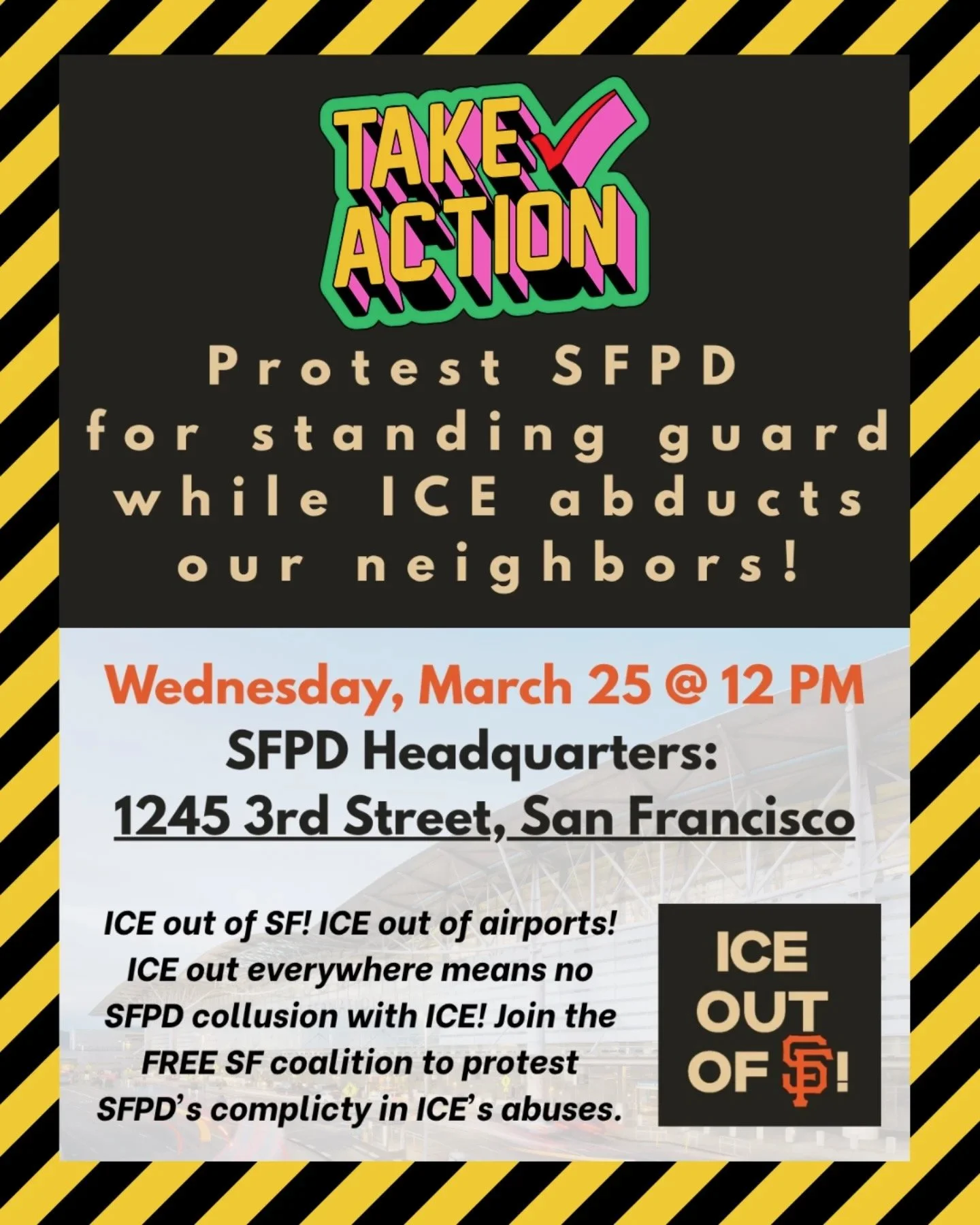 Demand SFPD Stop Standing Guard for ICE