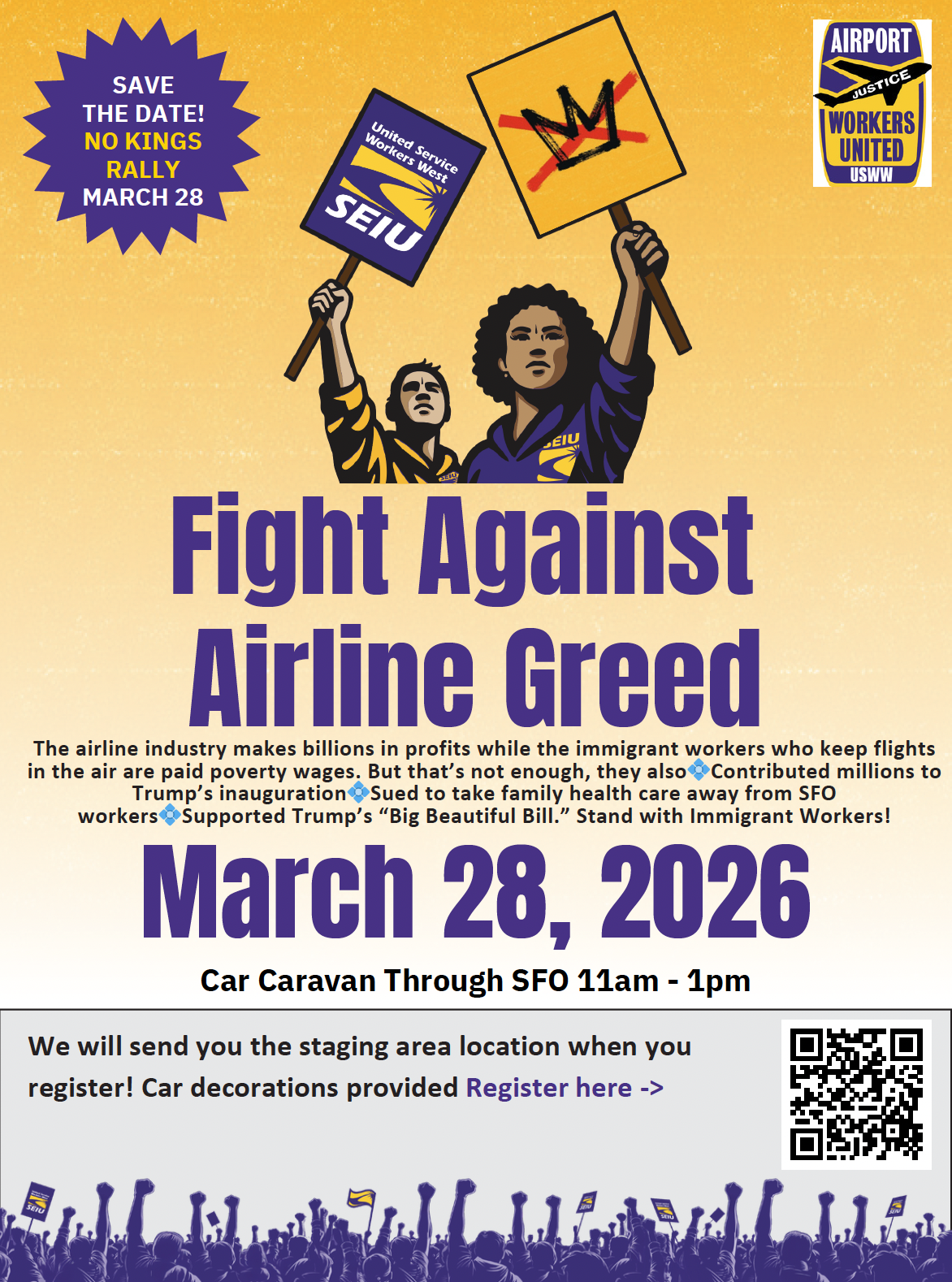 Fight Against Airline Greed ICE out of SFO