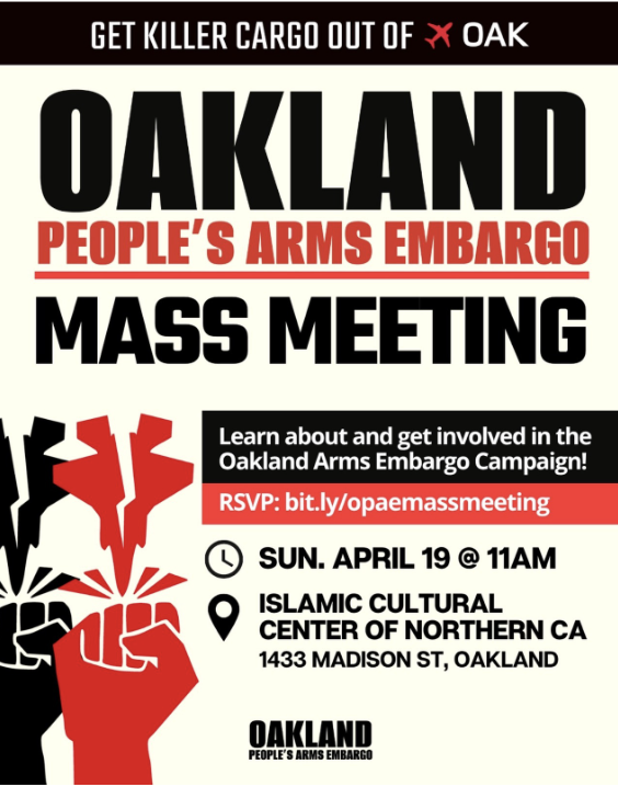 Oakland People’s Embargo Mass Meeting