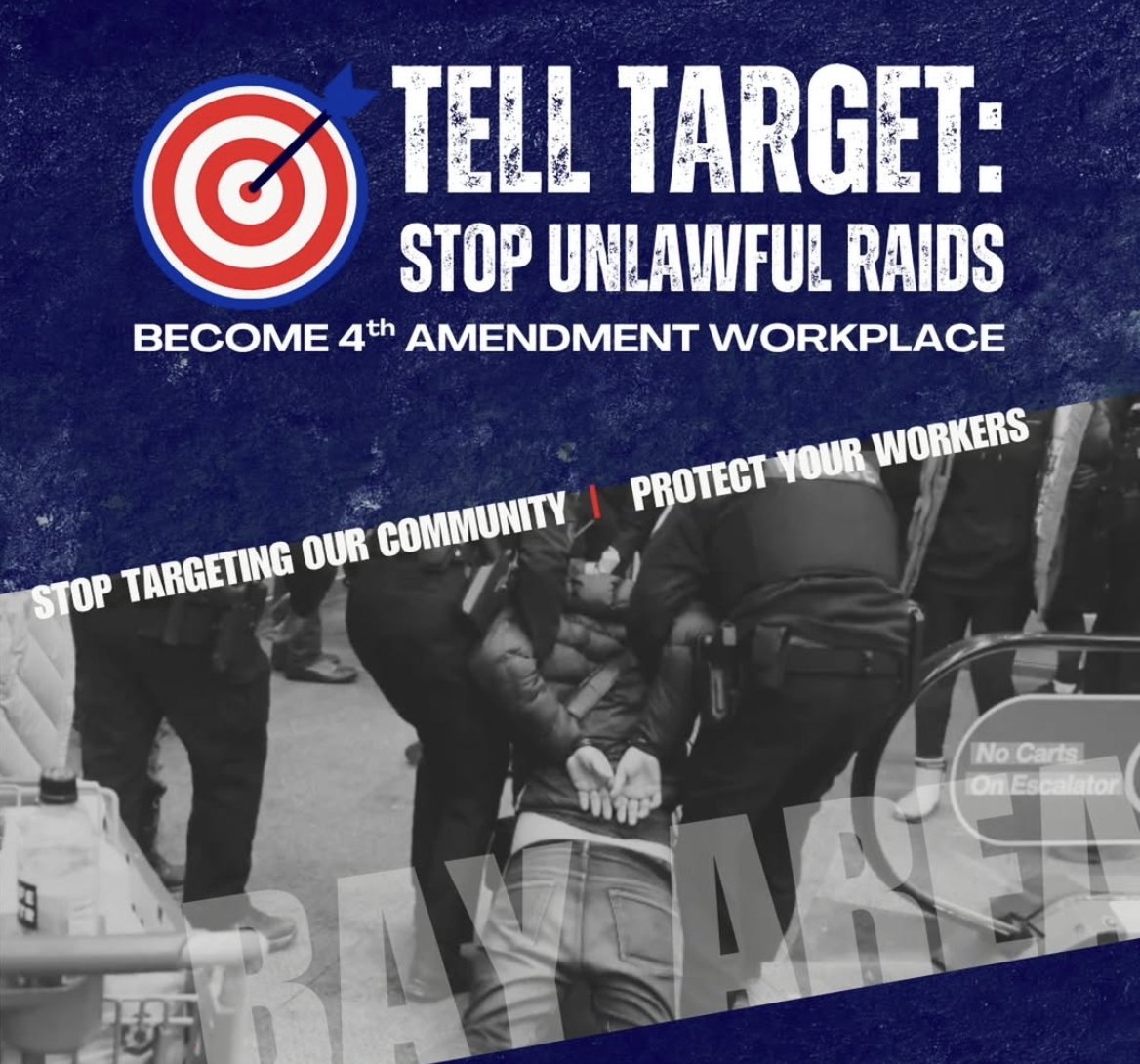 Tell Target: Stop unlawful raids