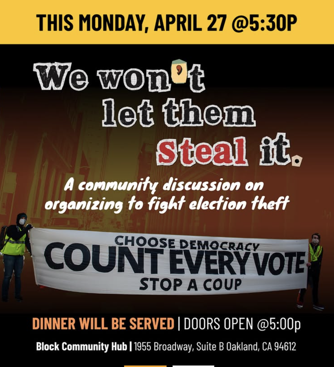 We Won’t Let them Steal it 