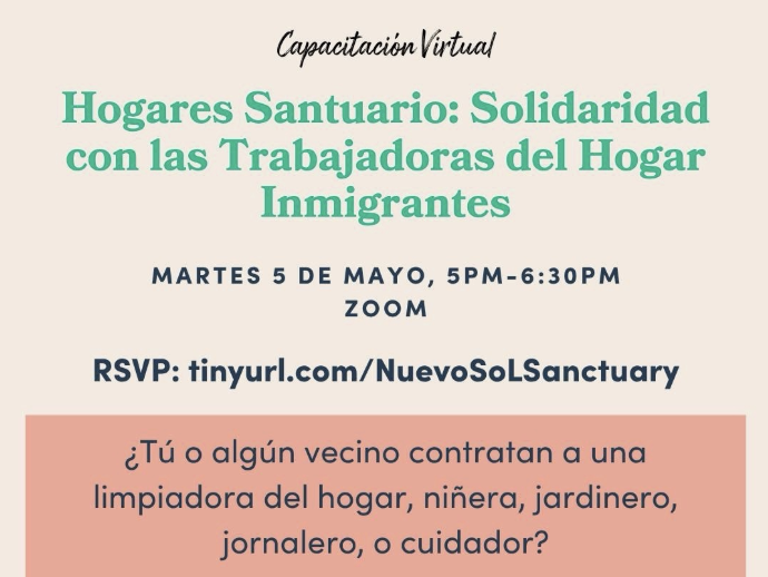 Immigrant Domestic Worker Solidarity Training