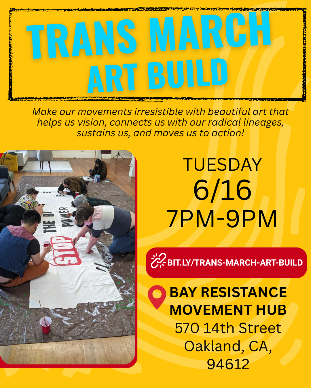 Trans March Art Build