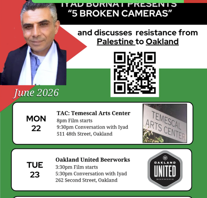 5 Broken Cameras: a Screening and conversation with Iyad Burnat