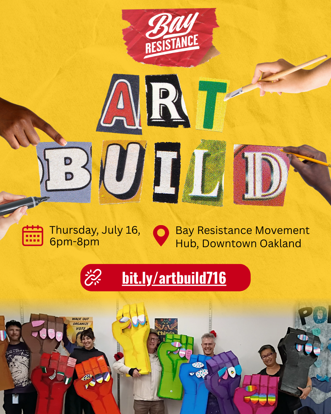 Bay Resistance Art Build-Oakland