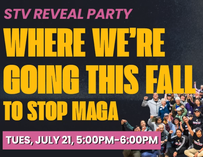 STV Reveal Party! Where We’re Going this Fall to STOP MAGA