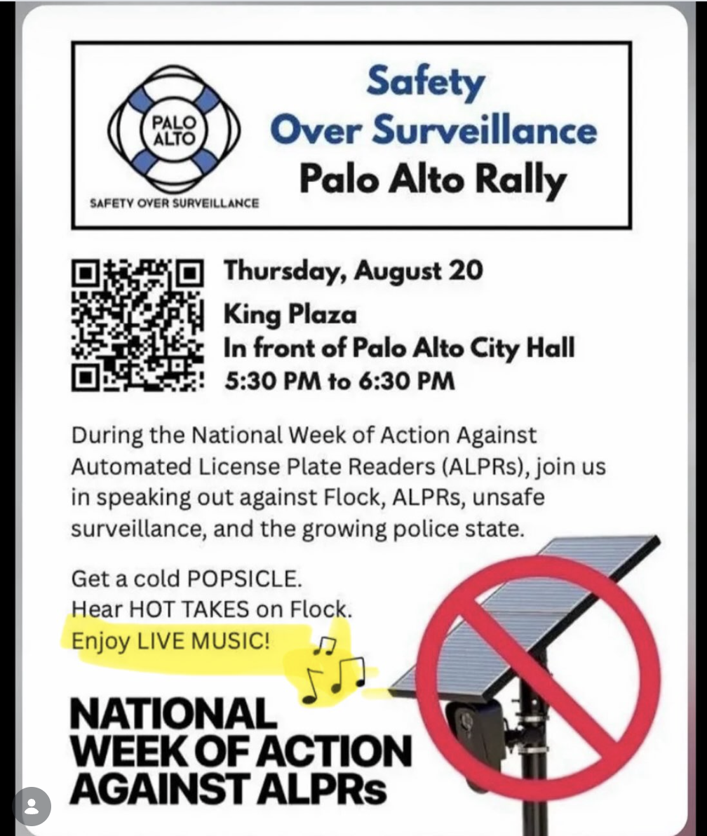 Safety Over Surveillance (Palo Alto)