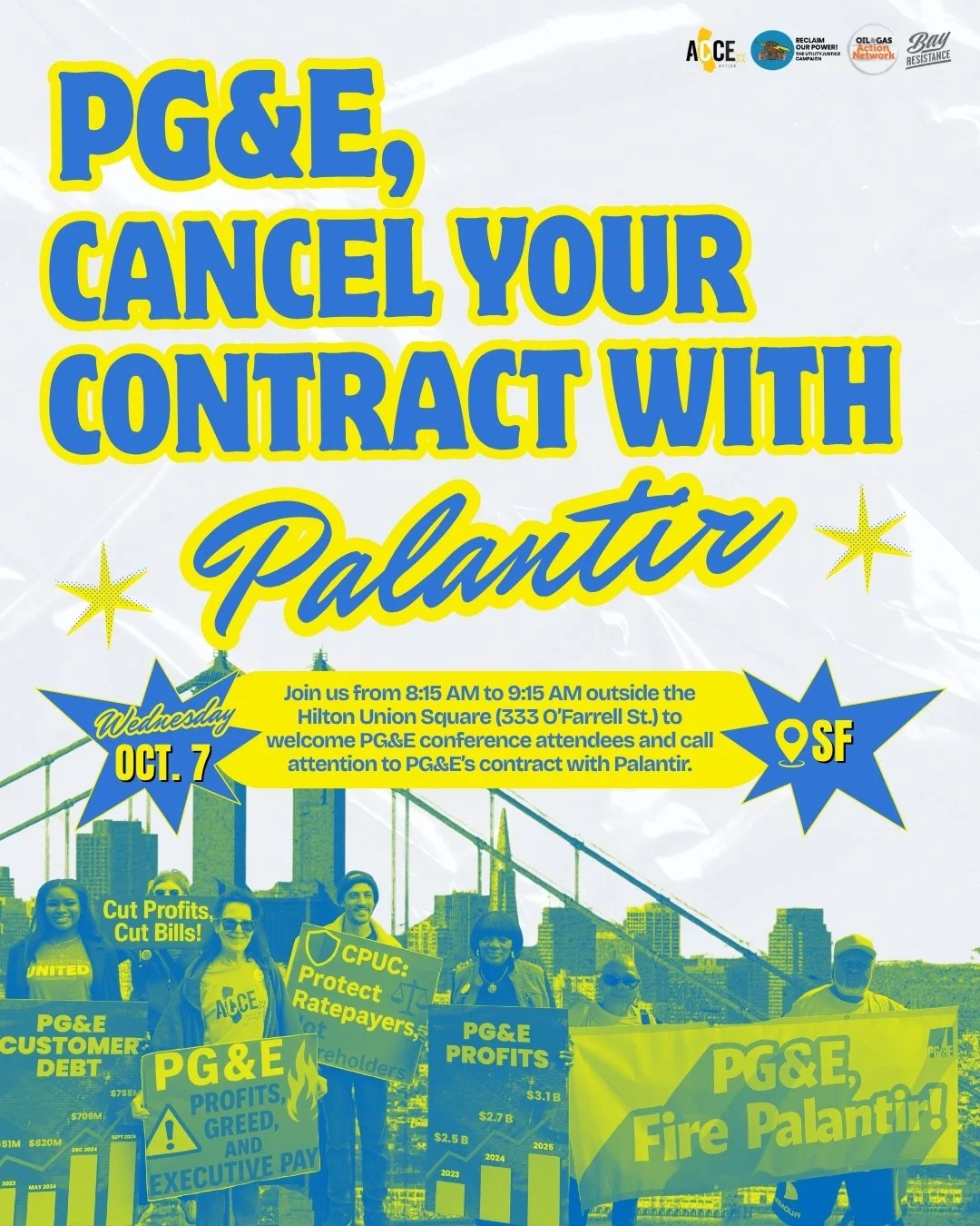 PG&E End the Palantir Contract! Rally