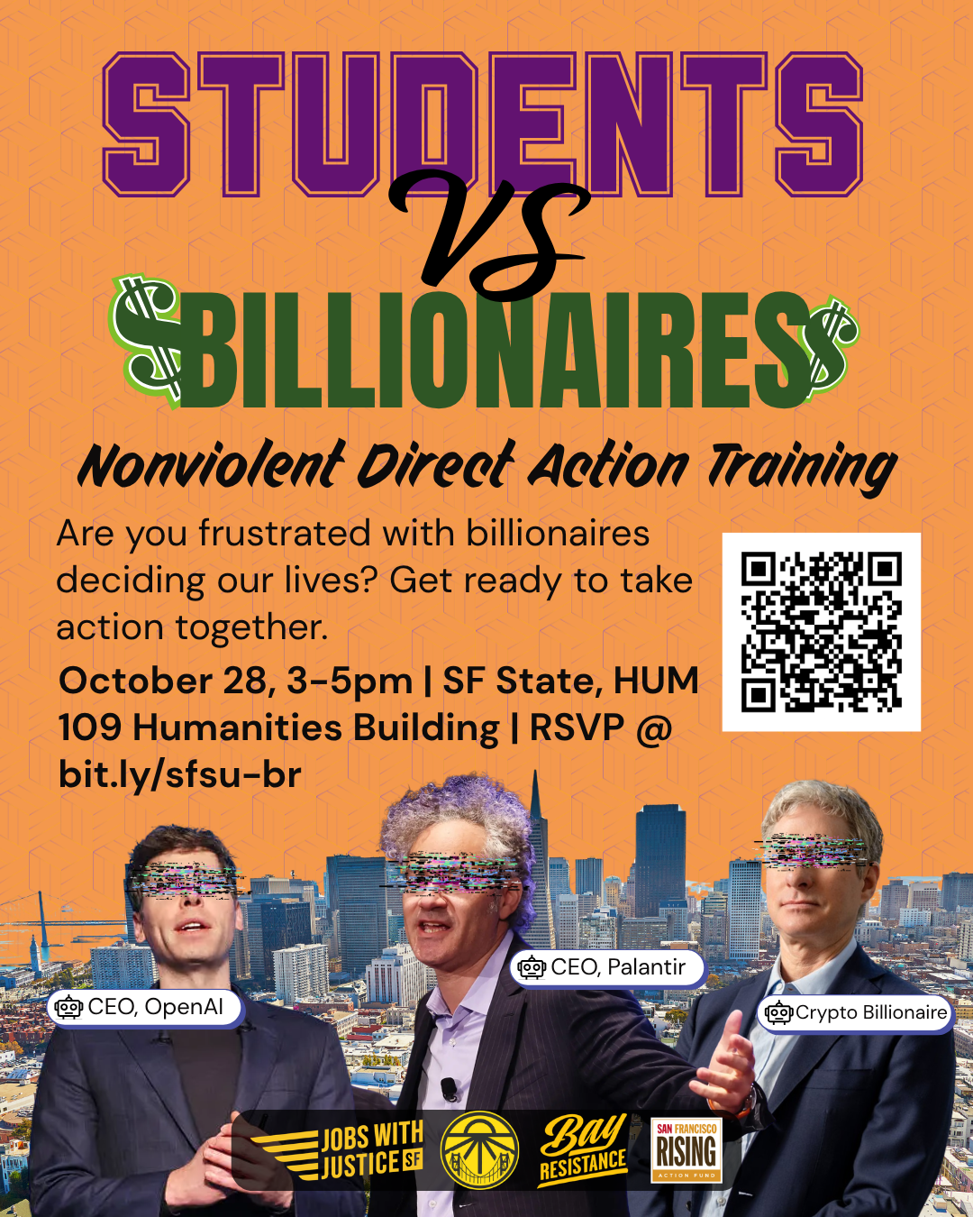 Students vs. Billionaires Nonviolent Direct Action Training