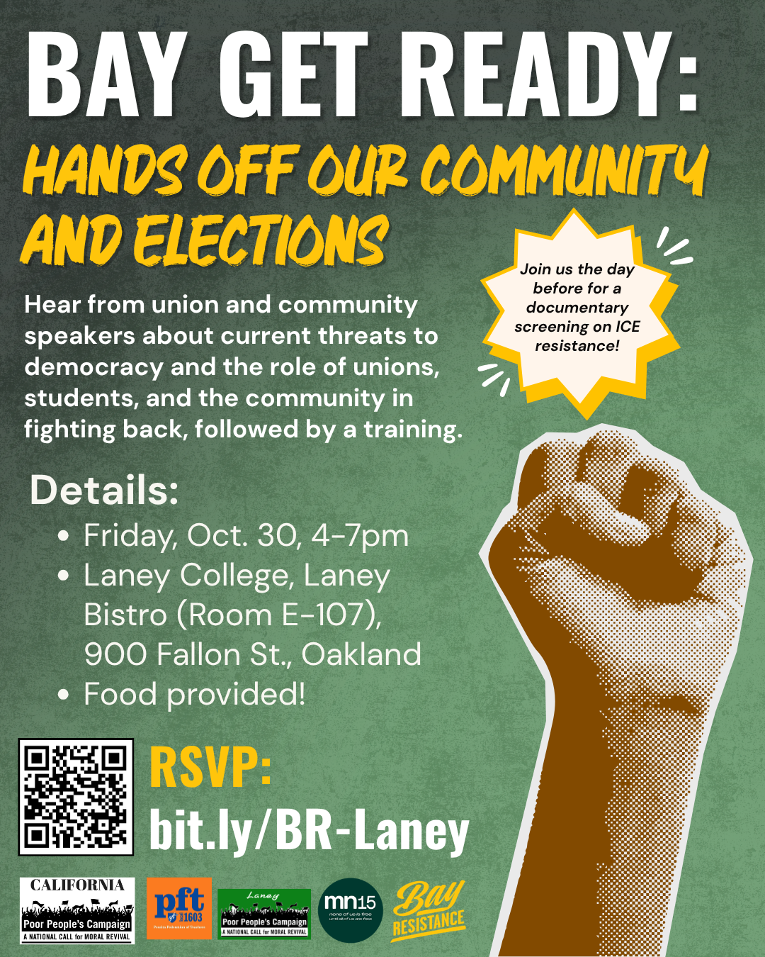 Bay Get Ready: Hands Off Our Community and Elections!