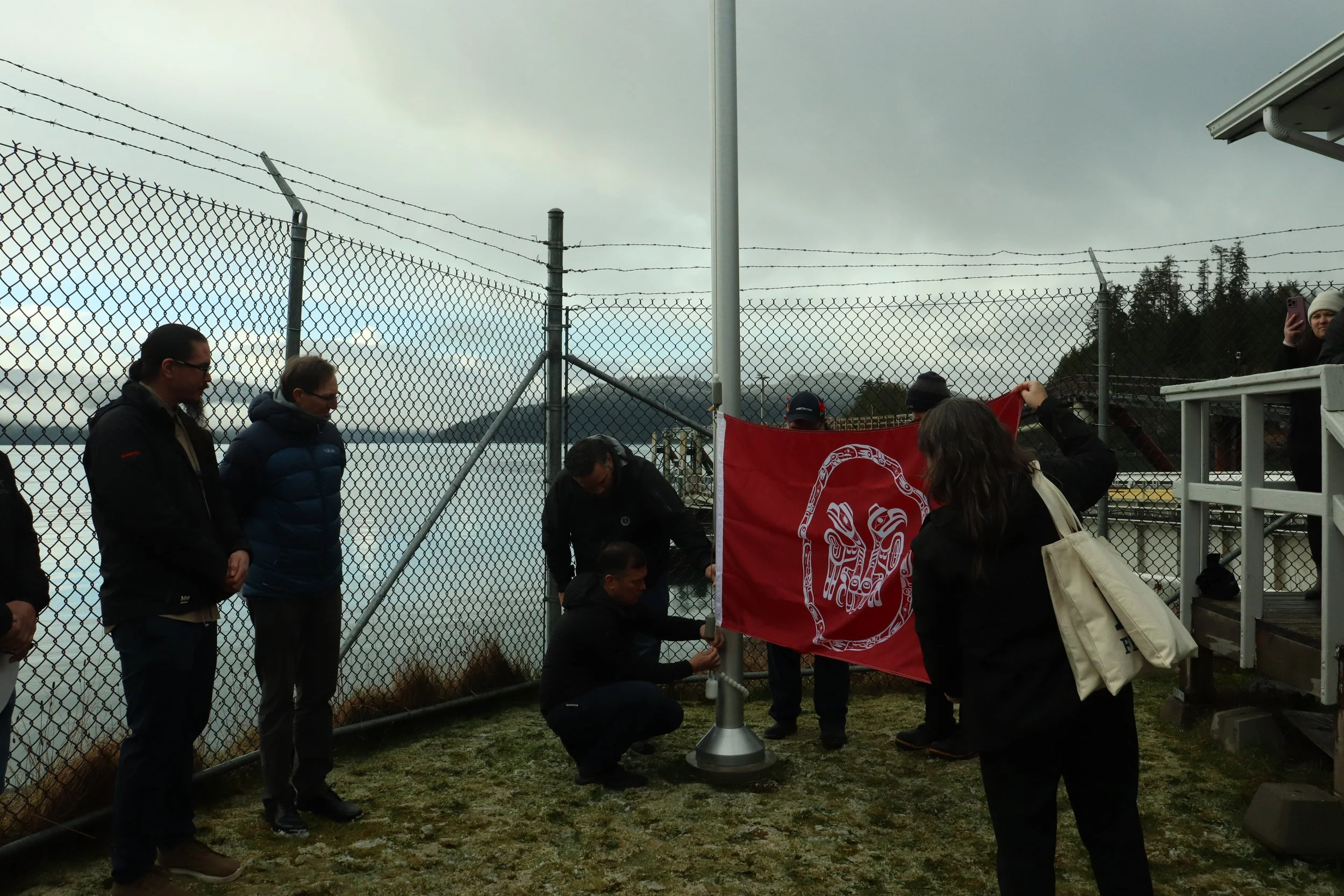 Flag Raising at GuuhlG̲a.JPG