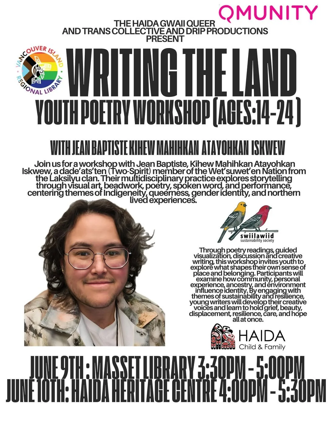 Writing the Land - Youth Poetry Workshop (Ages 14-24