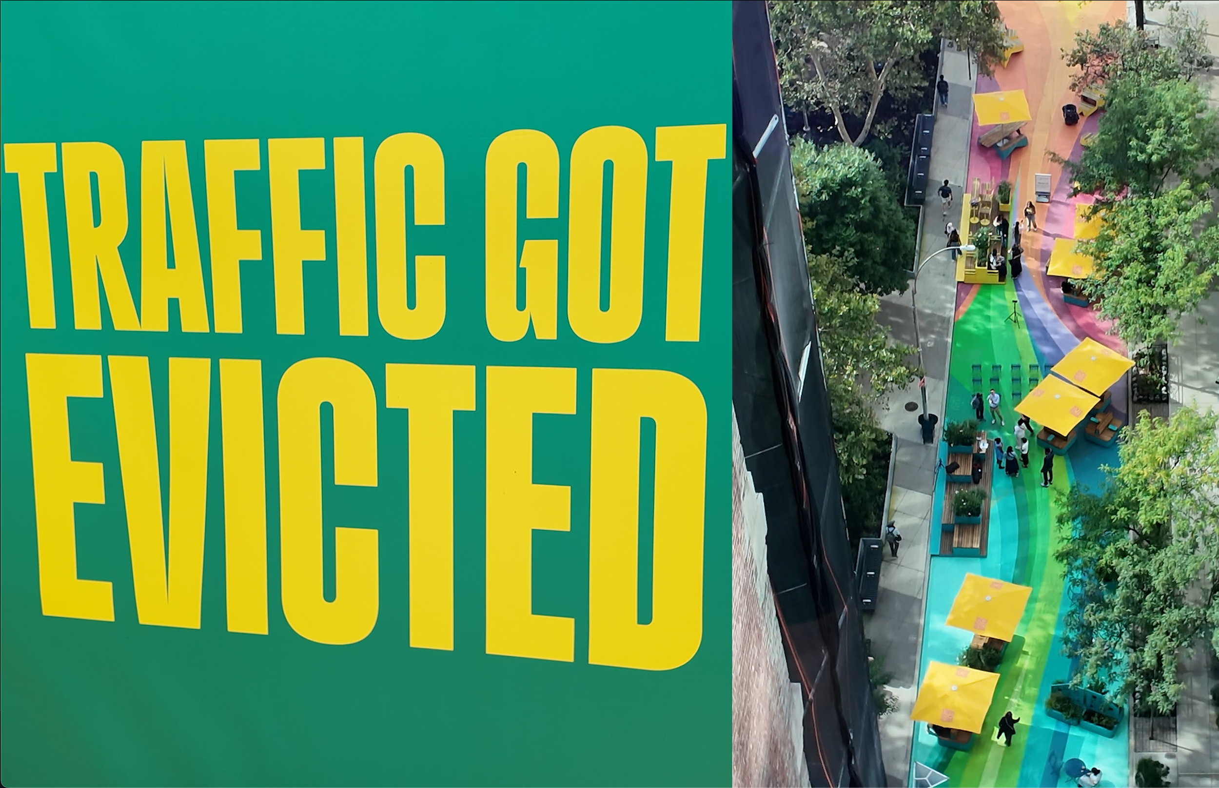 Just add color! Experience the Chroma of NYC's Newest Car-Free Street!